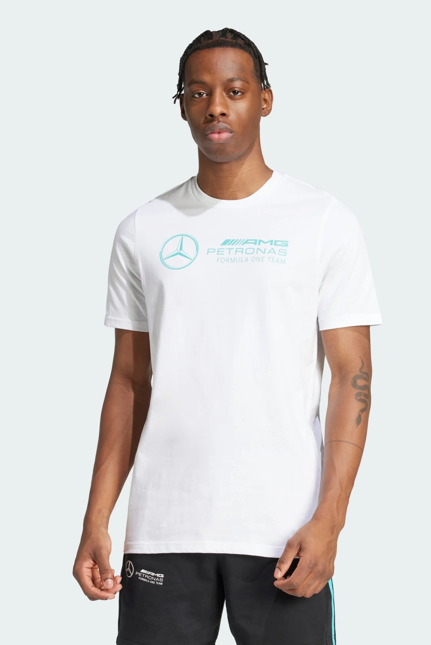 Чоловіча біла футболка Mercedes - AMG Petronas Formula One Team