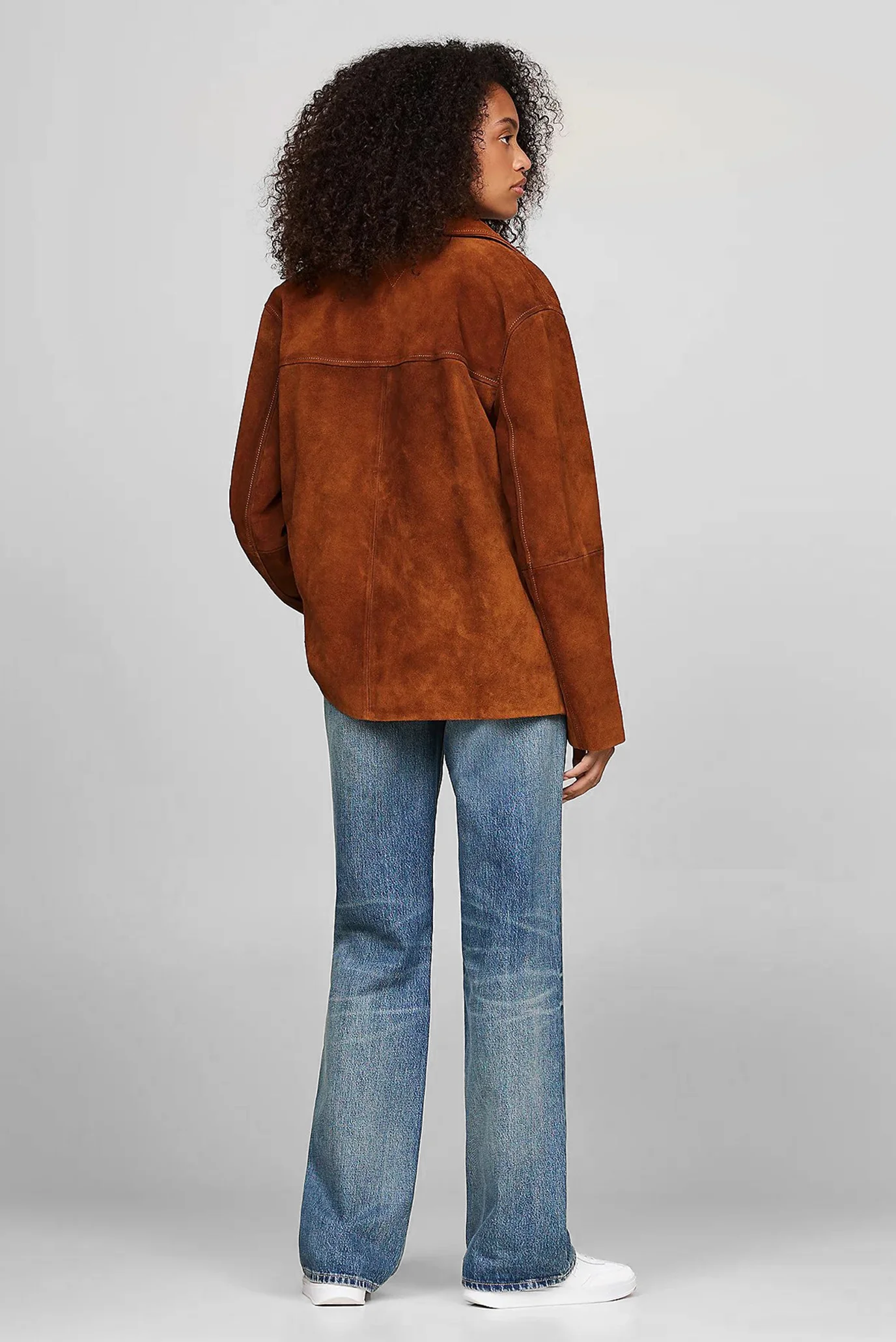 Женская рыжая замшевая куртка MD SUEDE AMERICANA Tommy Hilfiger