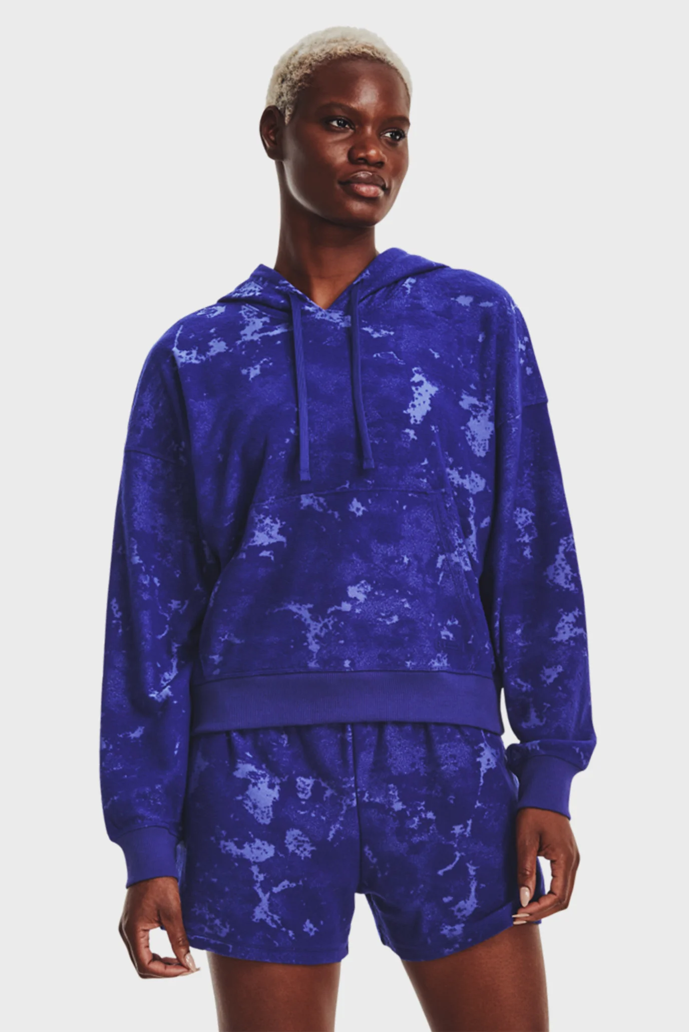 Женское синее худи Journey Terry Hoodie Under Armour 1376915-468