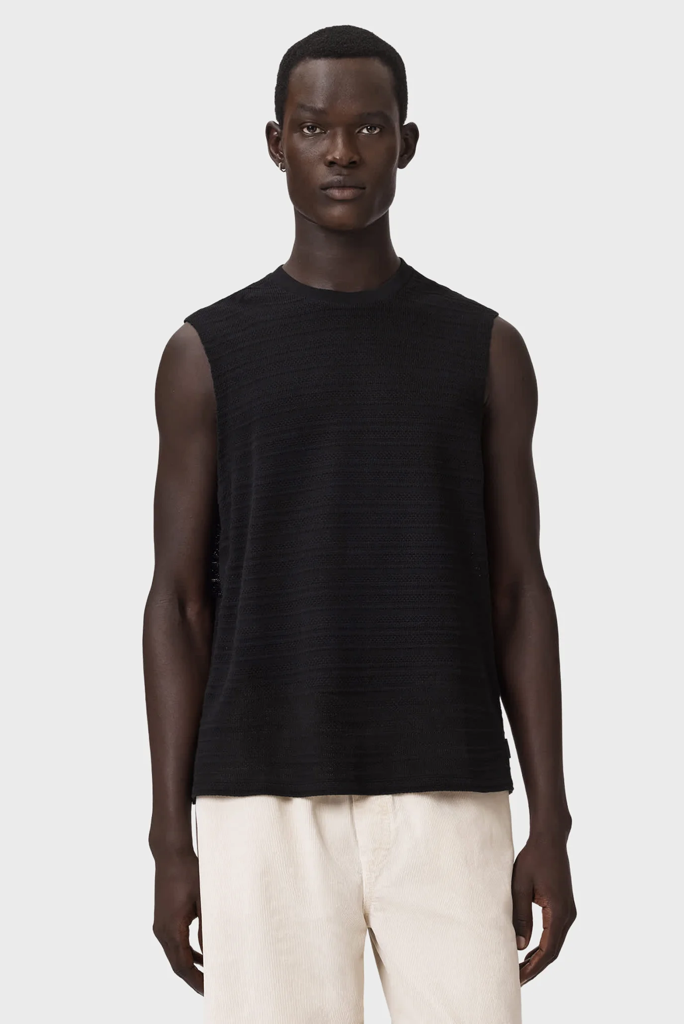 Чоловіча чорна майка COVE AllSaints M016JE — MD-Fashion