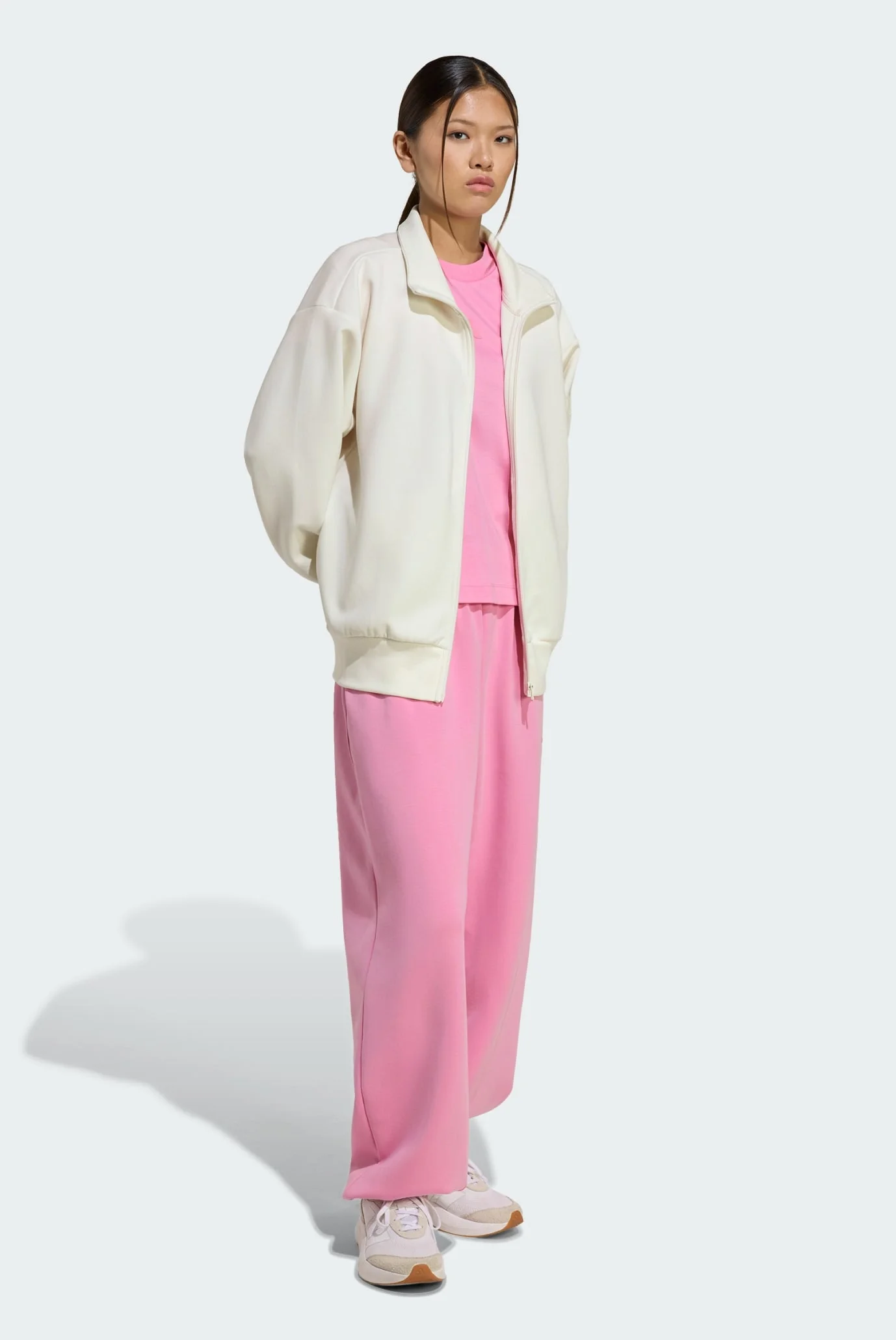 Женская белая спортивная кофта ALL SZN Soft Lux Loose Full-Zip