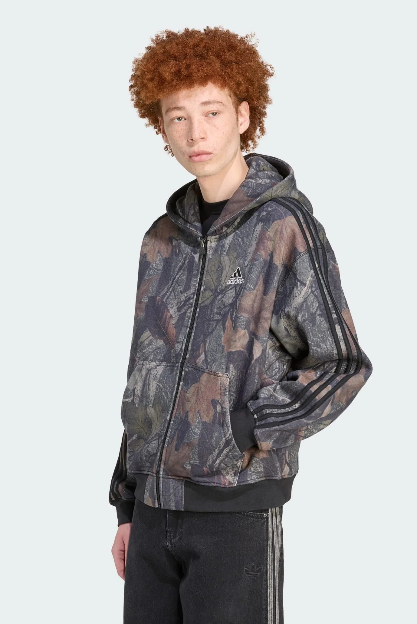 Мужское худи с узором Camo Hooded Full-Zip adidas JY2775 — MD-Fashion