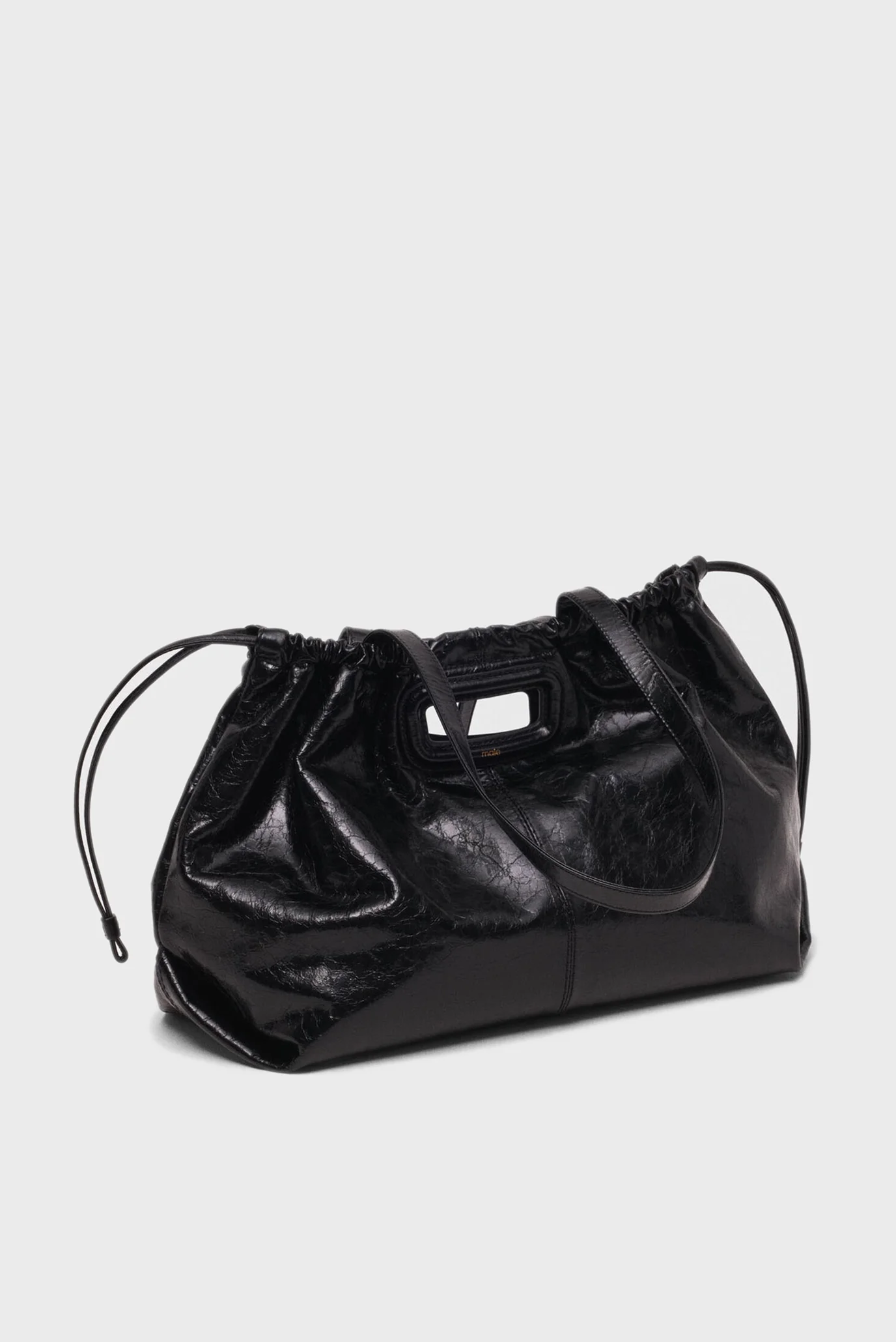 Жіноча чорна шкіряна сумка MAJE MFASA01471_BLACK — MD-Fashion