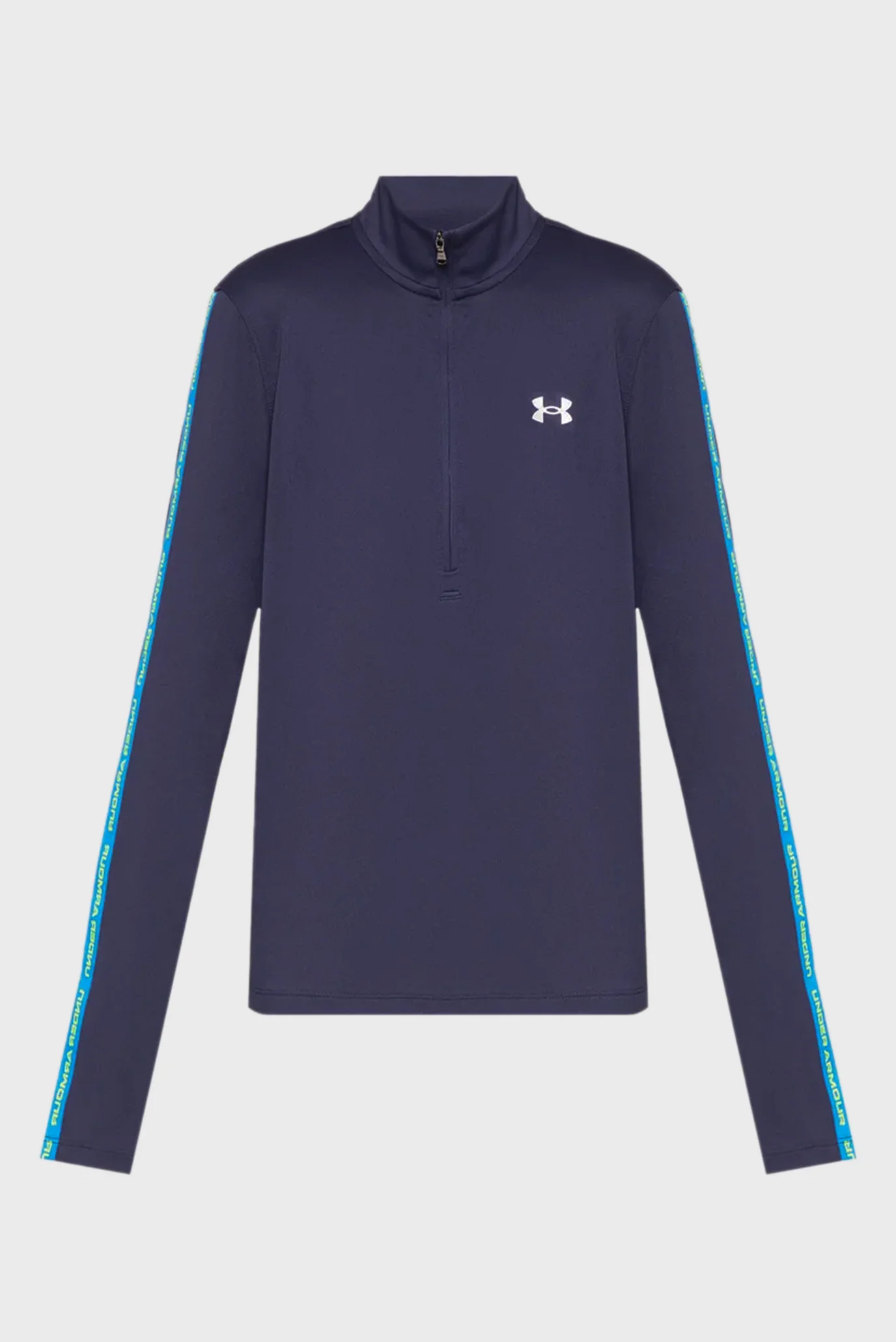 Женский темно-синий лонгслив UA Tech WM Tape Half Zip Under Armour