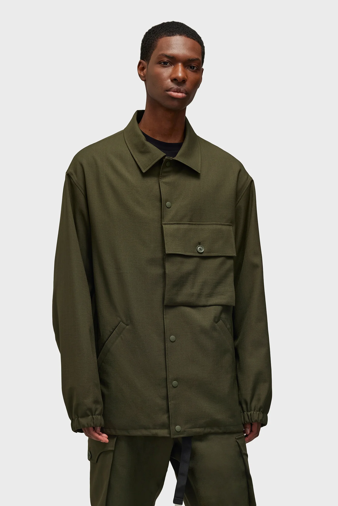 Мужская темно-зеленая куртка Y-3 Sport Uniform Coach adidas JE3416