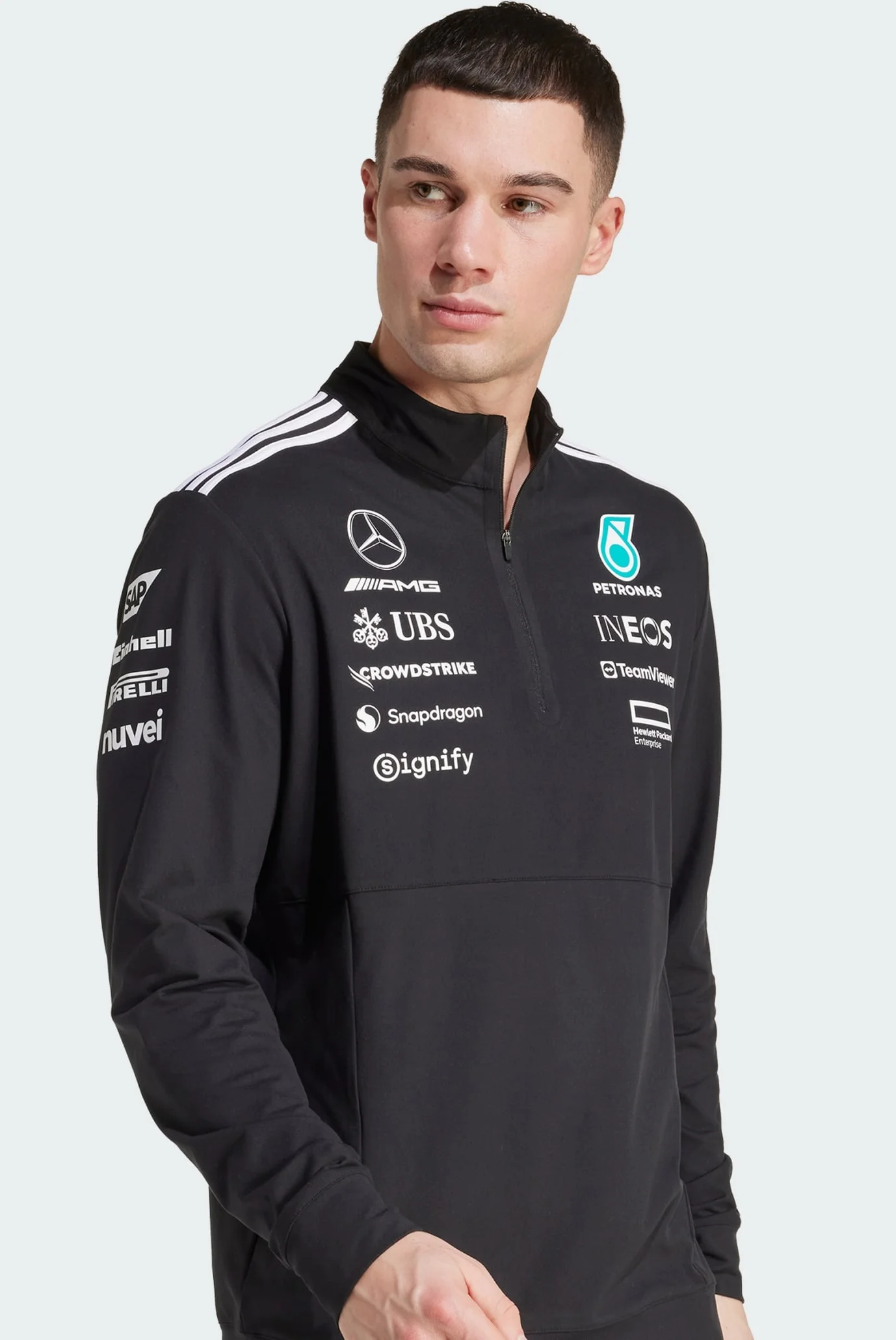 Чоловіча чорна спортивна кофта Mercedes AMG Petronas Formula One