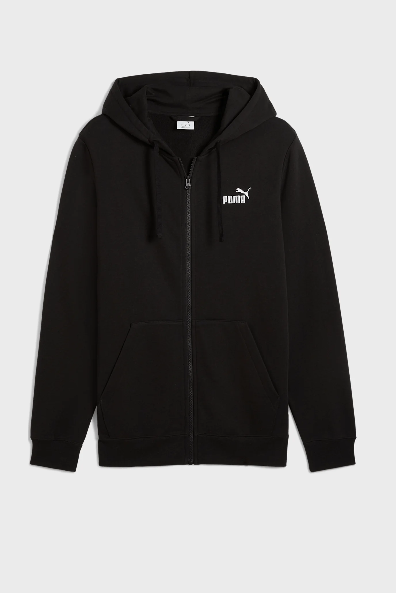 Мужское черное худи Essentials No. 1 Logo Full-Zip Hoodie Men PUMA