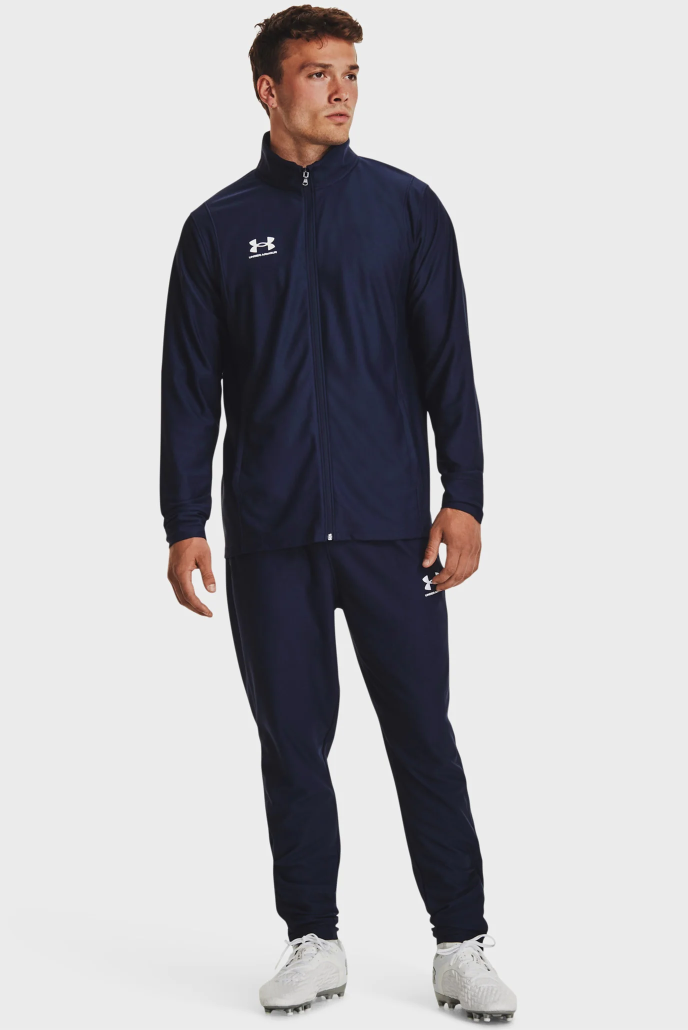 UNDER ARMOUR MD 長袖シャツとRECHARGEタイツセット Мужской темно-синий спортивный костюм (кофта, брюки) UA M's Ch