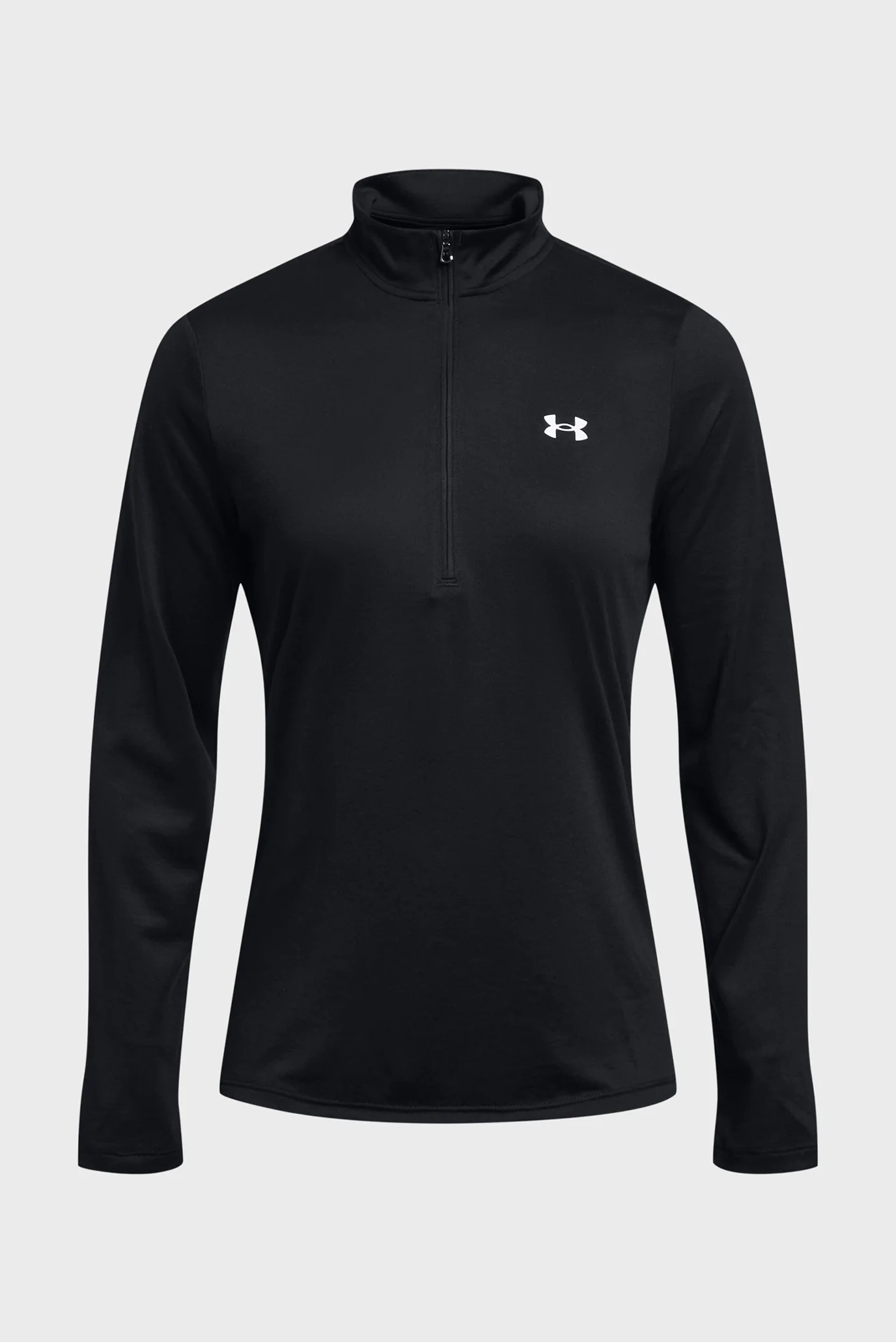 Женский черный лонгслив Tech 1/2 Zip- Solid-BLK Under Armour