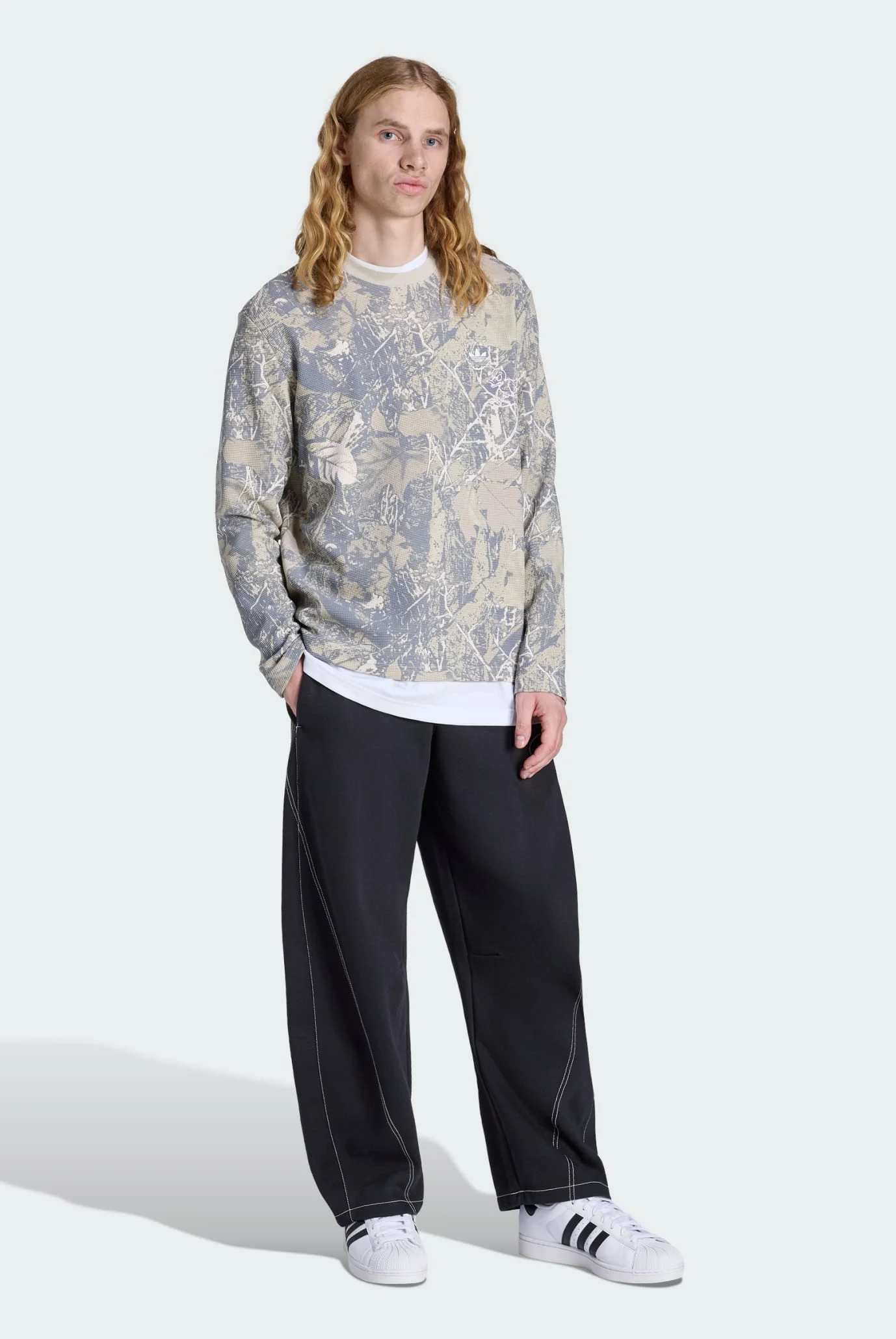 Чоловічі чорні спортивні штани ORIGINALS SHOEMAKER GRAPHIC FLEECE