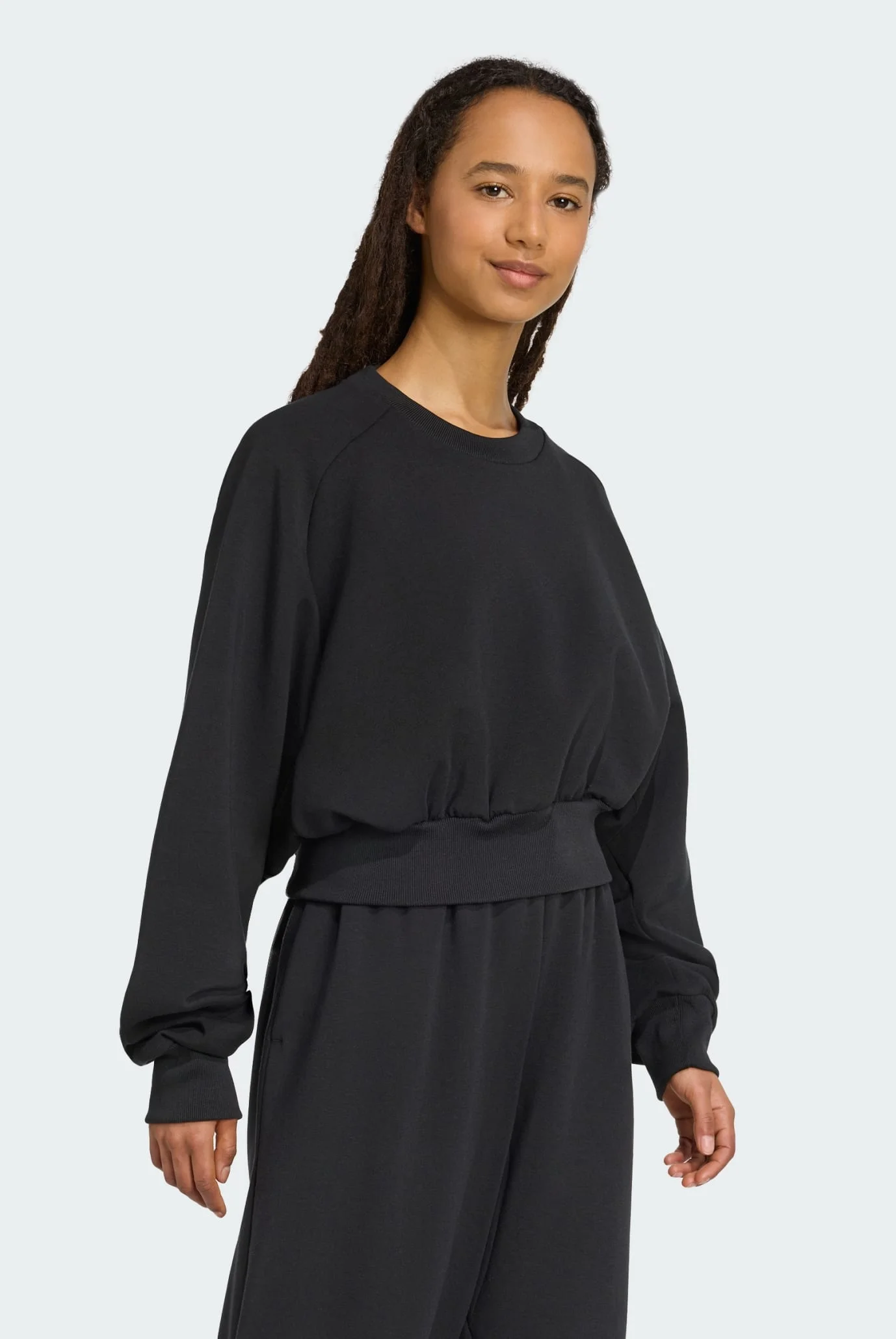 Женский черный свитшот ALL SZN Soft Lux Loose adidas JM3836 — MD
