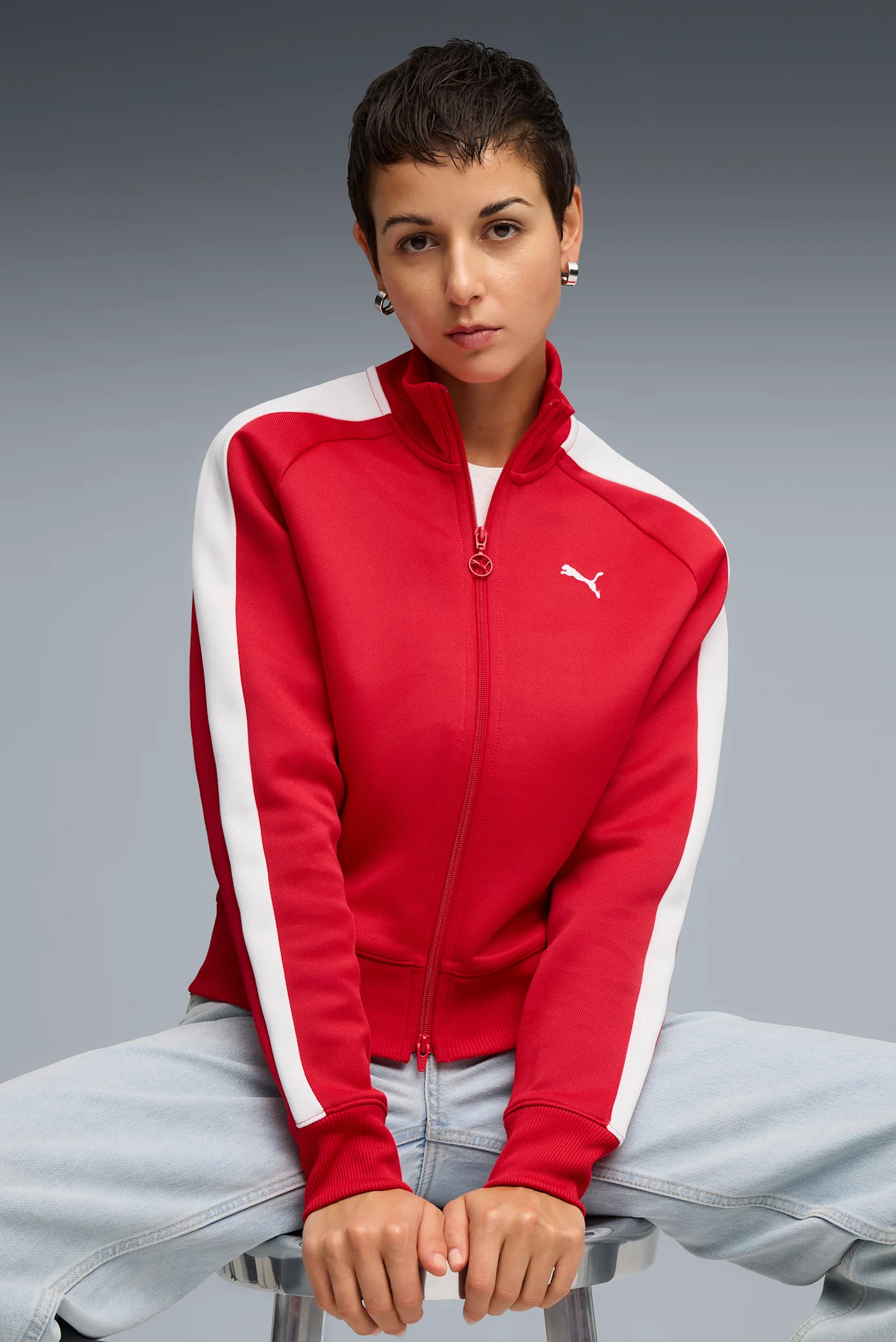 【はなママ】未使用タキマキ　ラウンジウエア　タンクトップ&ポーチ Олимпийка T7 ALWAYS ON Short Track Jacket Women | Цвет: Коричневый