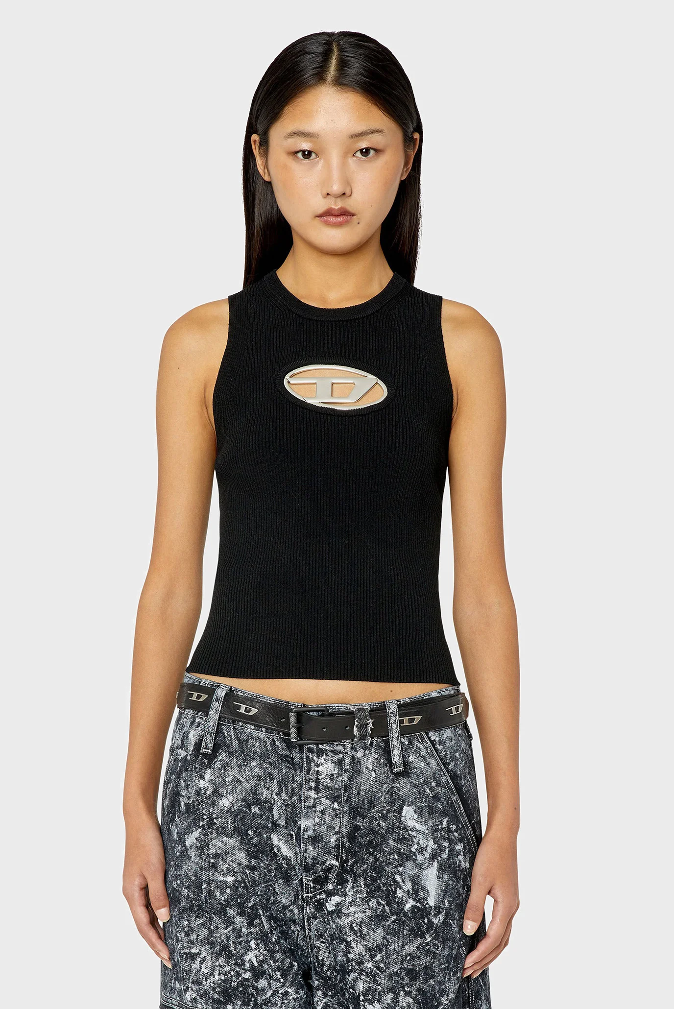 Женский черный топ M-ONERVA-TOP Diesel A09621 0DLAX — MD-Fashion