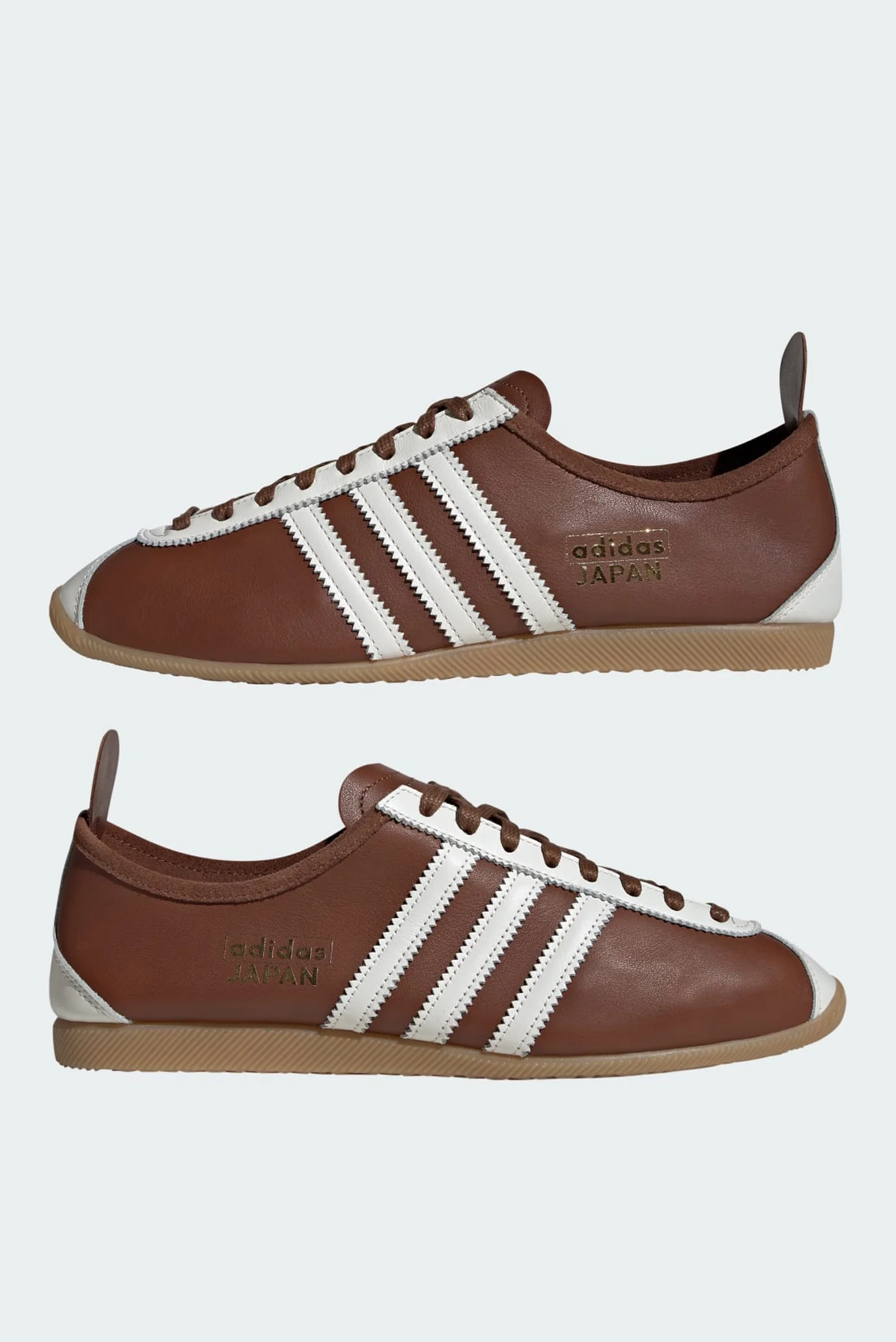 Коричневі шкіряні кросівки Japan adidas JH5434 — MD-Fashion