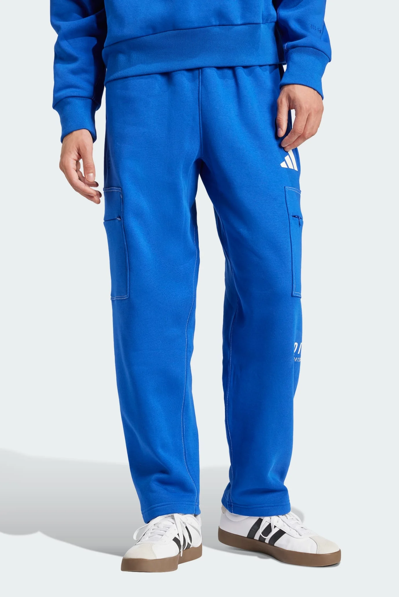 Мужские синие спортивные брюки ALL SZN Fleece Graphic Loose adidas