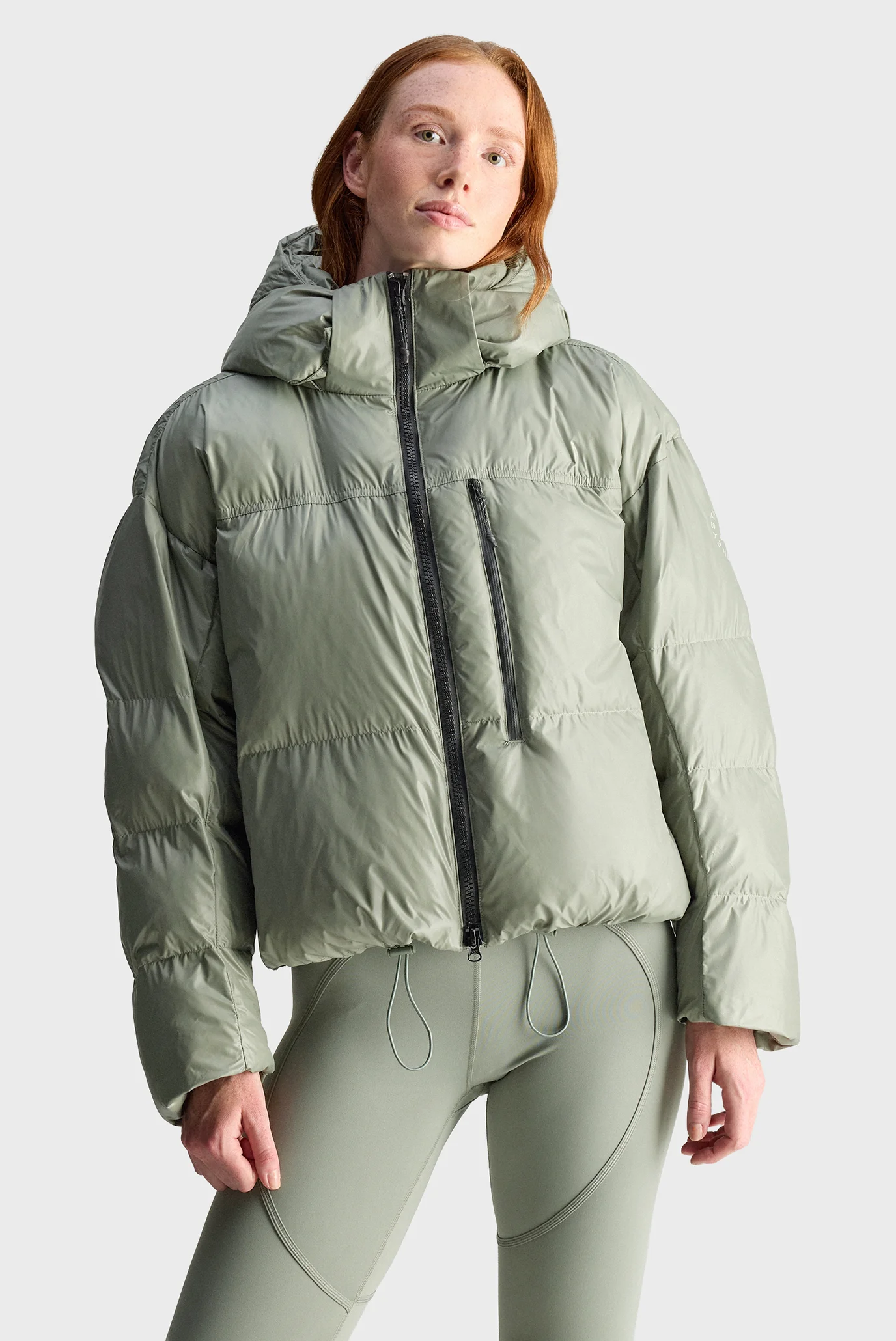 Женская оливковая куртка adidas by Stella McCartney TrueNature