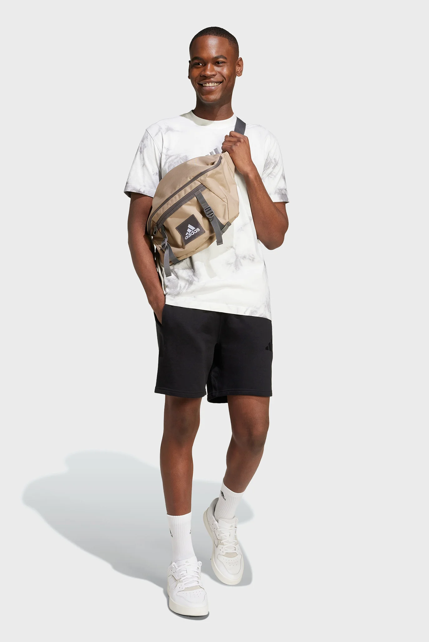 Мужские черные шорты ALL SZN French Terry adidas IX1247 — MD-Fashion