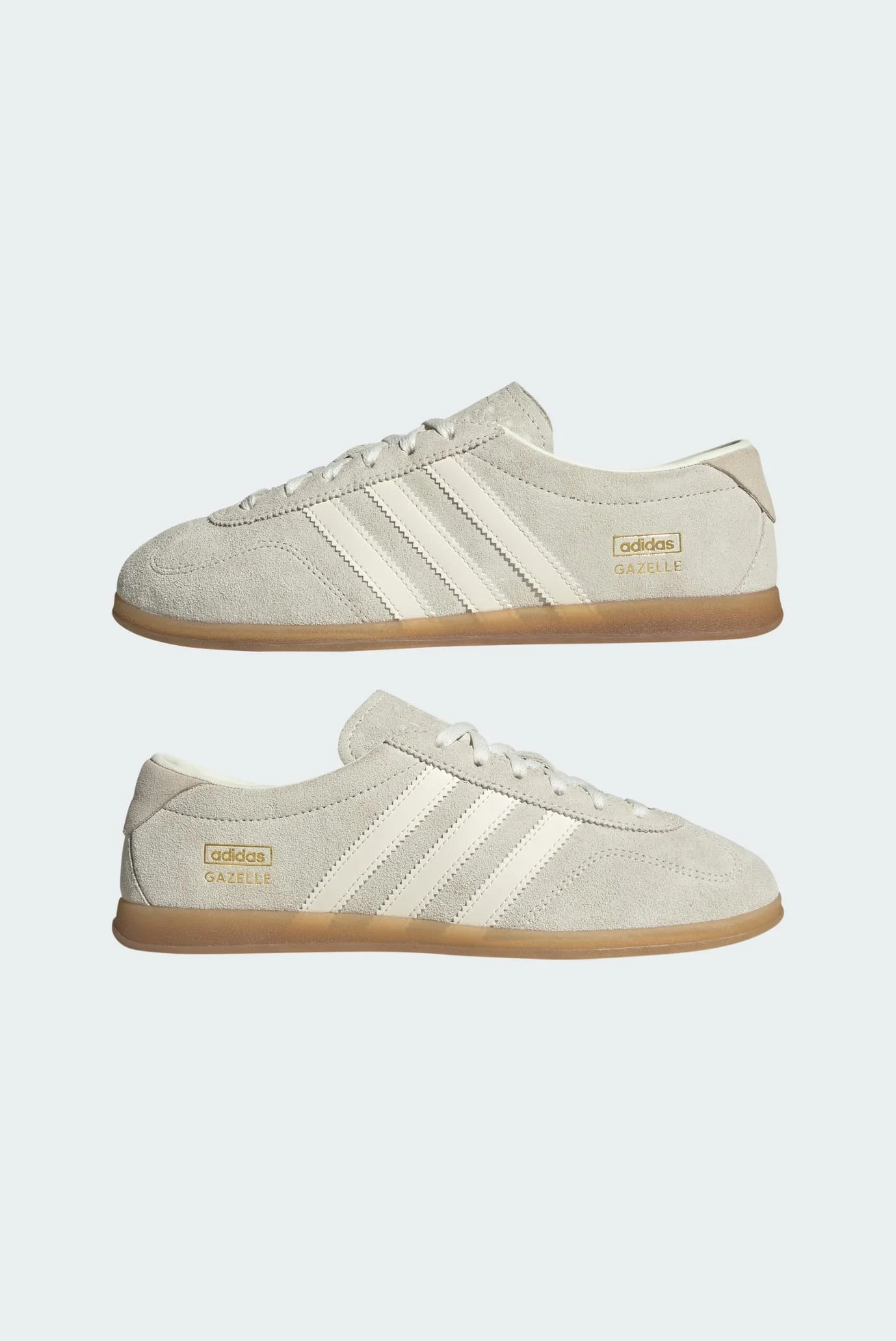 Женские светло-серые замшевые кроссовки GAZELLE LO PRO adidas