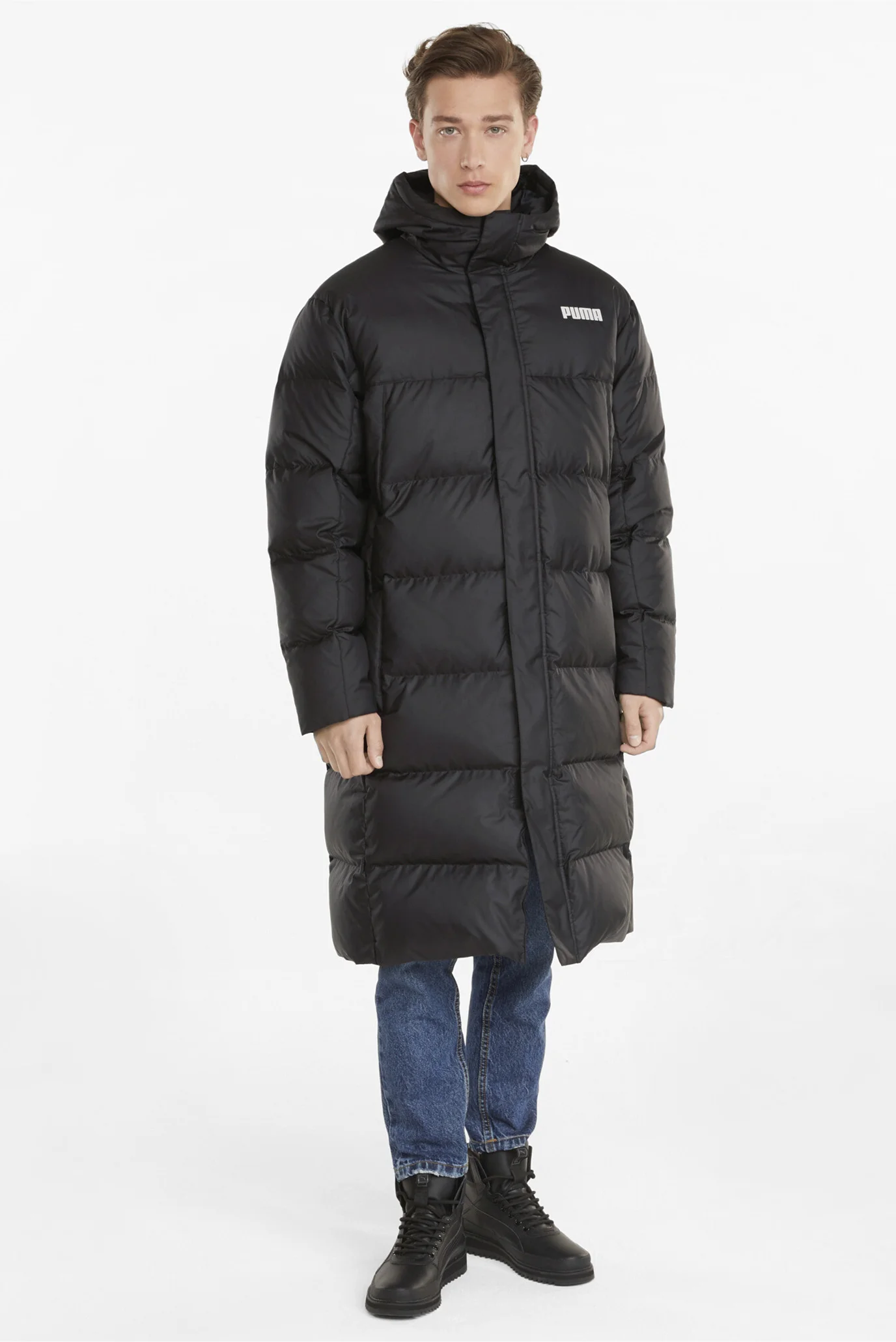 Мужская черная куртка Long Oversized Down Men's Coat PUMA 587721