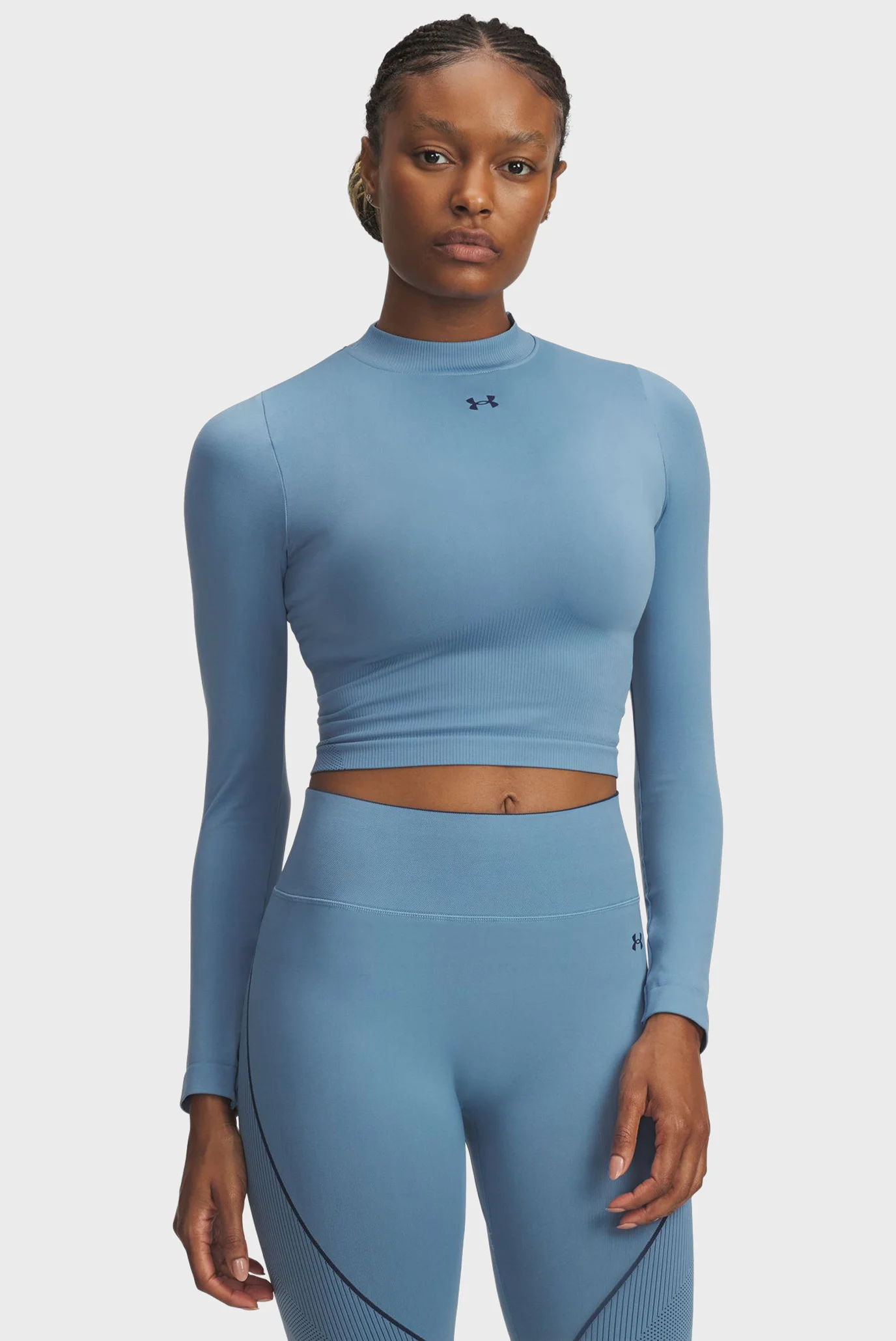 Женский голубой лонгслив UA Vanish Seamless LS Under Armour