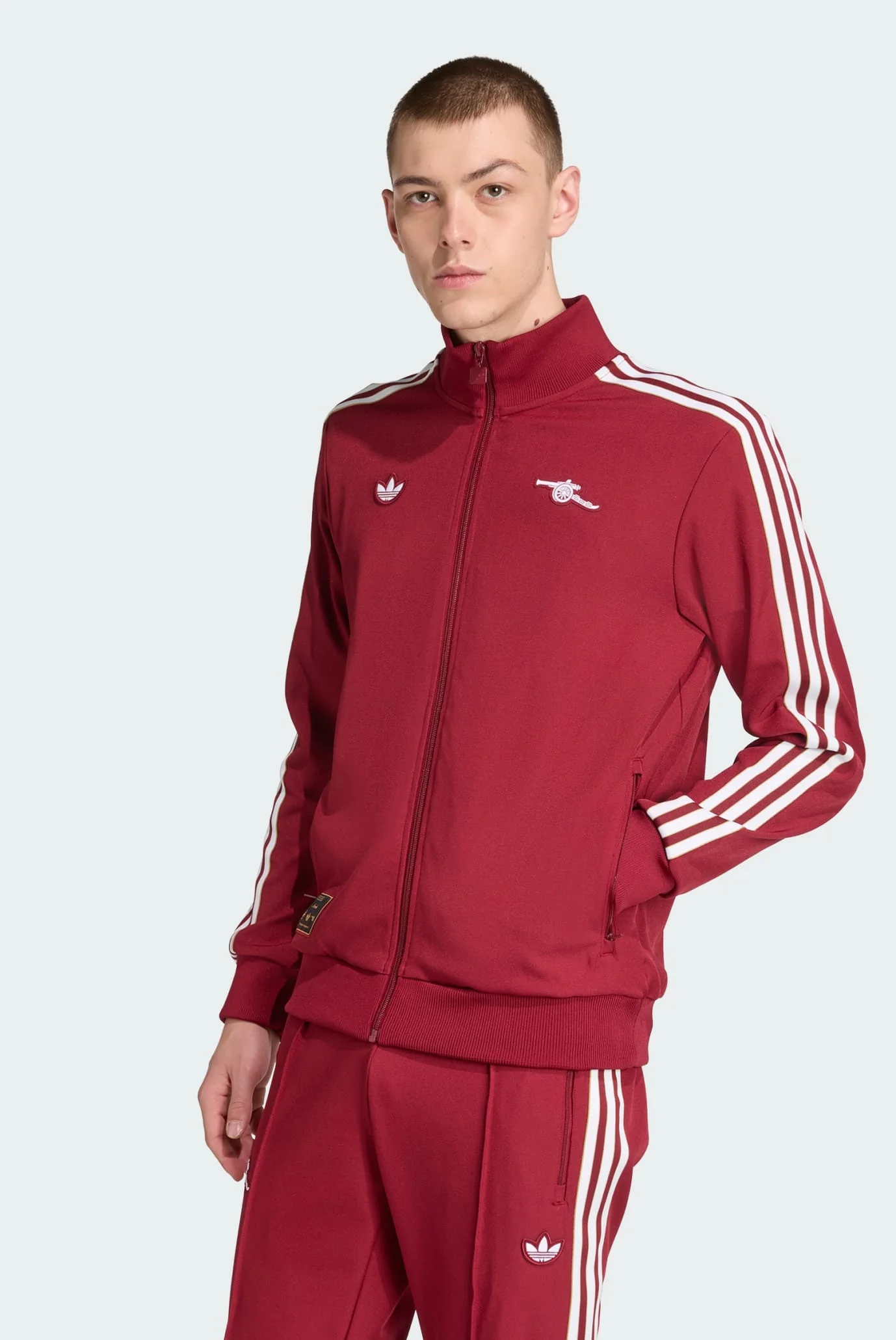 Мужская малиновая спортивная кофта Arsenal Terrace Icons adidas