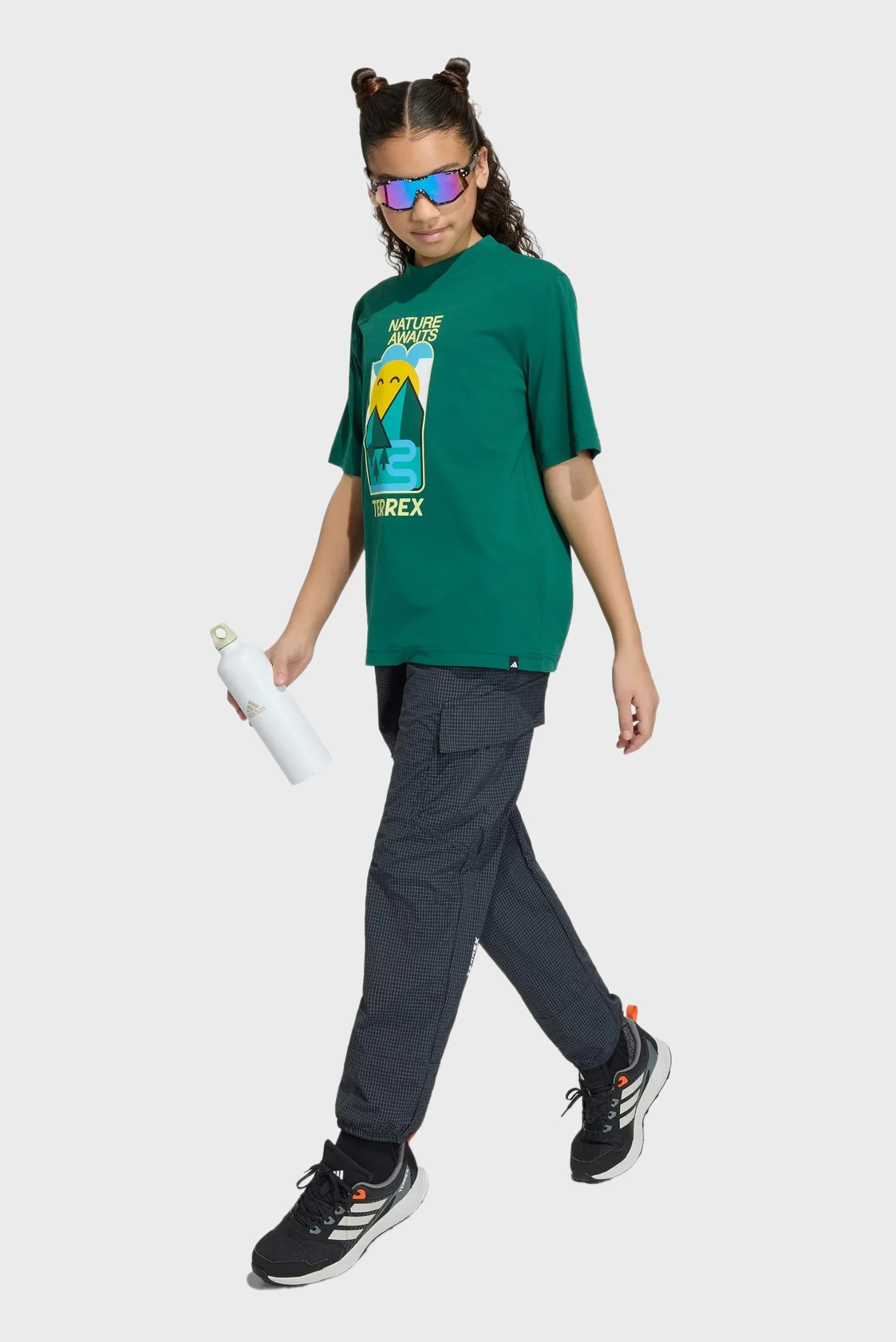 Дитяча зелена футболка TERREX KIDS XPLORIC GRAPHIC TECH adidas