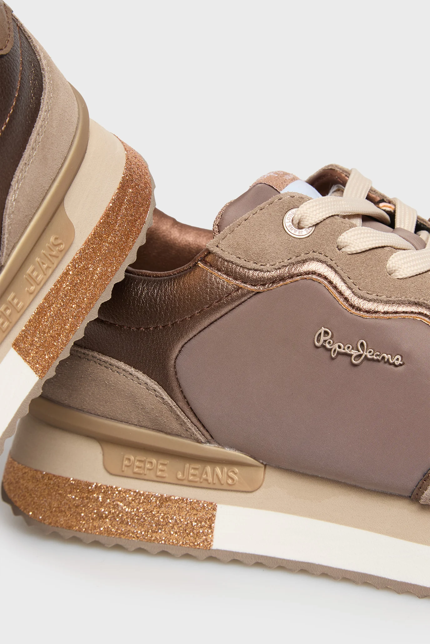 Жіночі коричневі кросівки RUSPER GLAM Pepe Jeans PLS600008 — MD