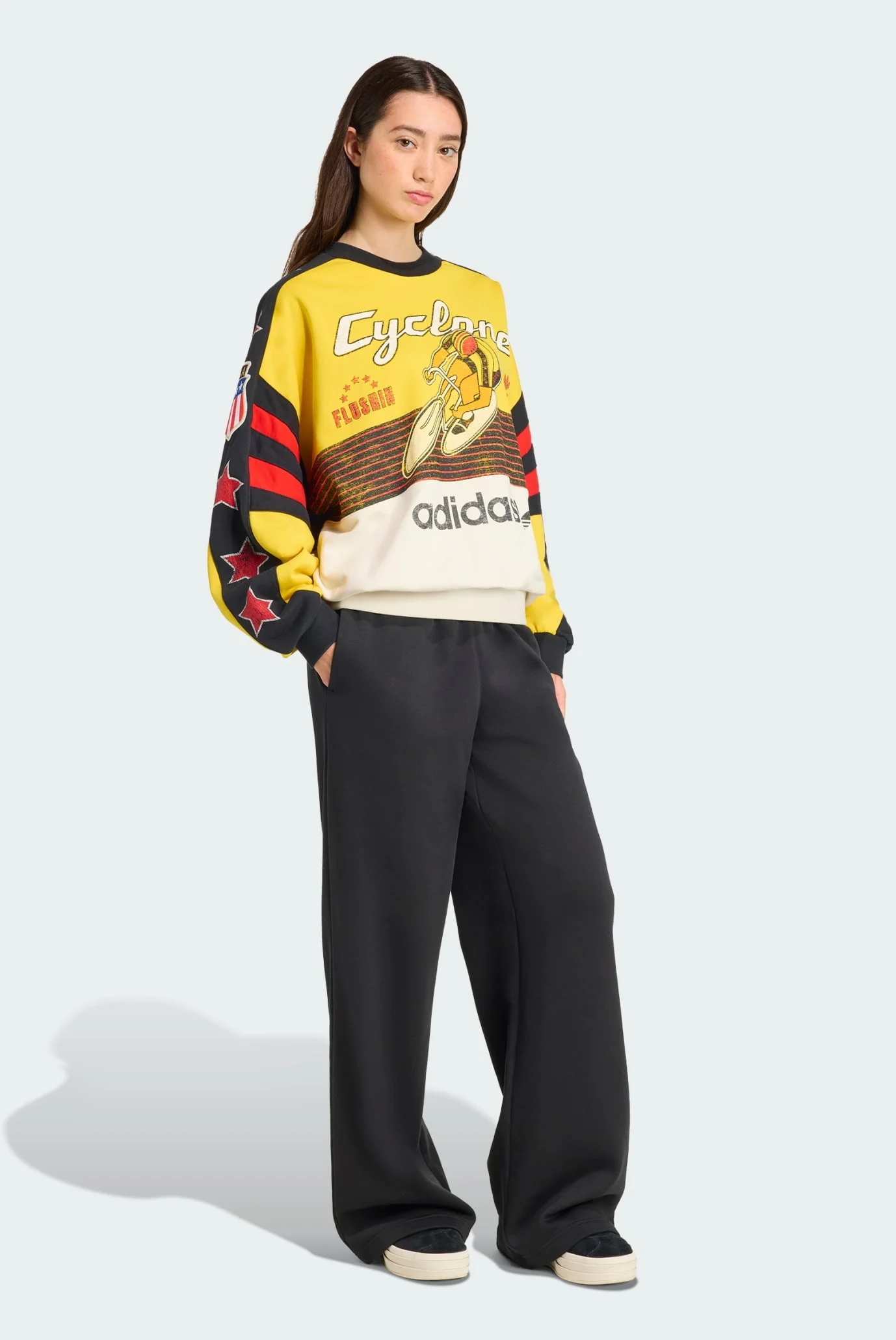 Жіночий жовтий світшот Archive Cycling adidas JW0147 — MD-Fashion