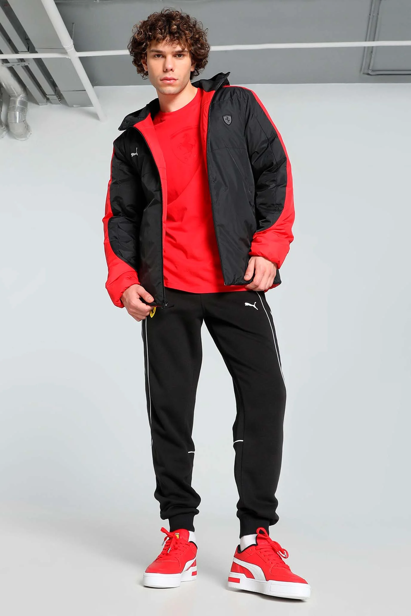 Мужская двусторонняя куртка Scuderia Ferrari Style Padded Jacket