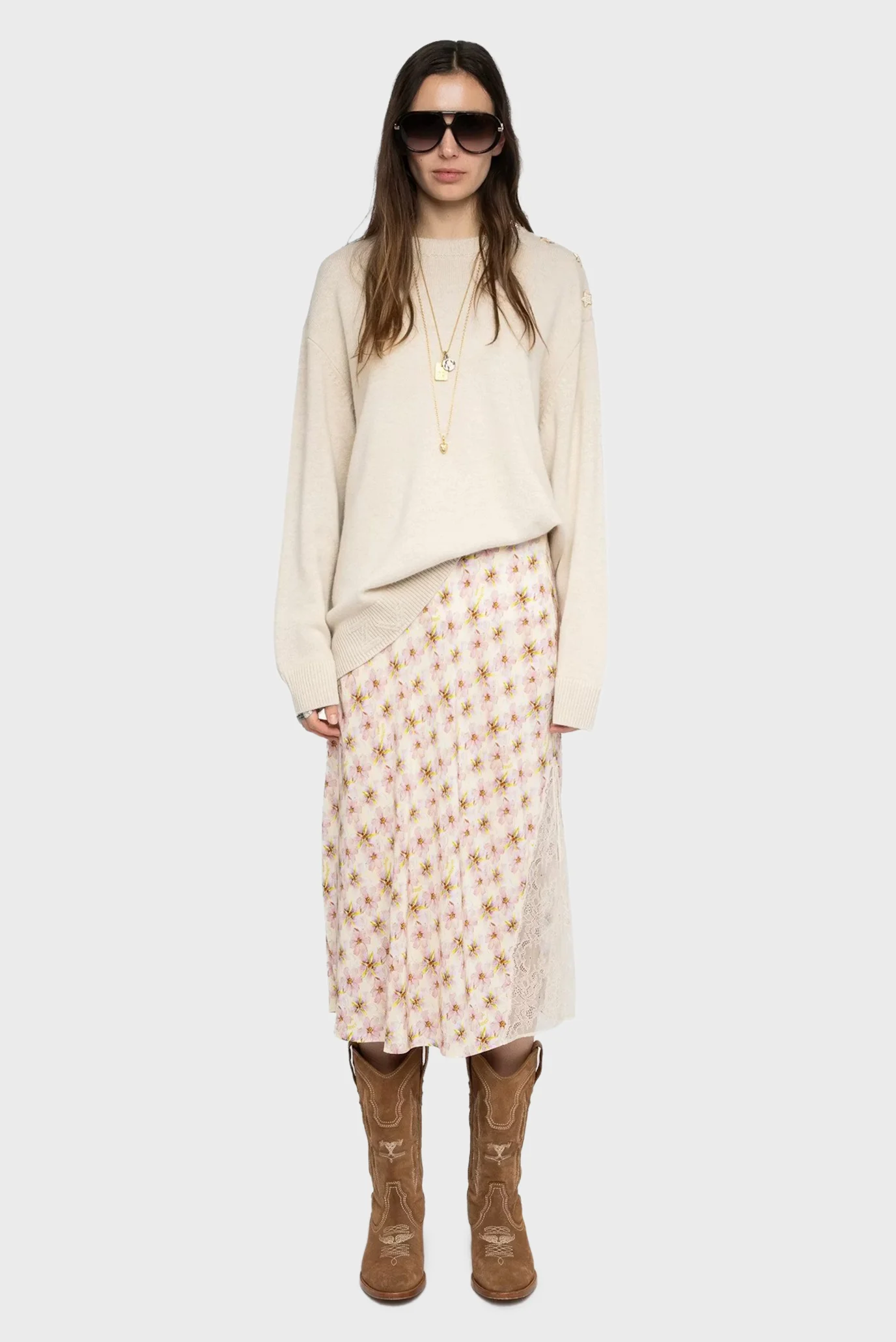 Жіноча спідниця з візерунком Jayla ZADIG&VOLTAIRE WWSK01659_PEAR