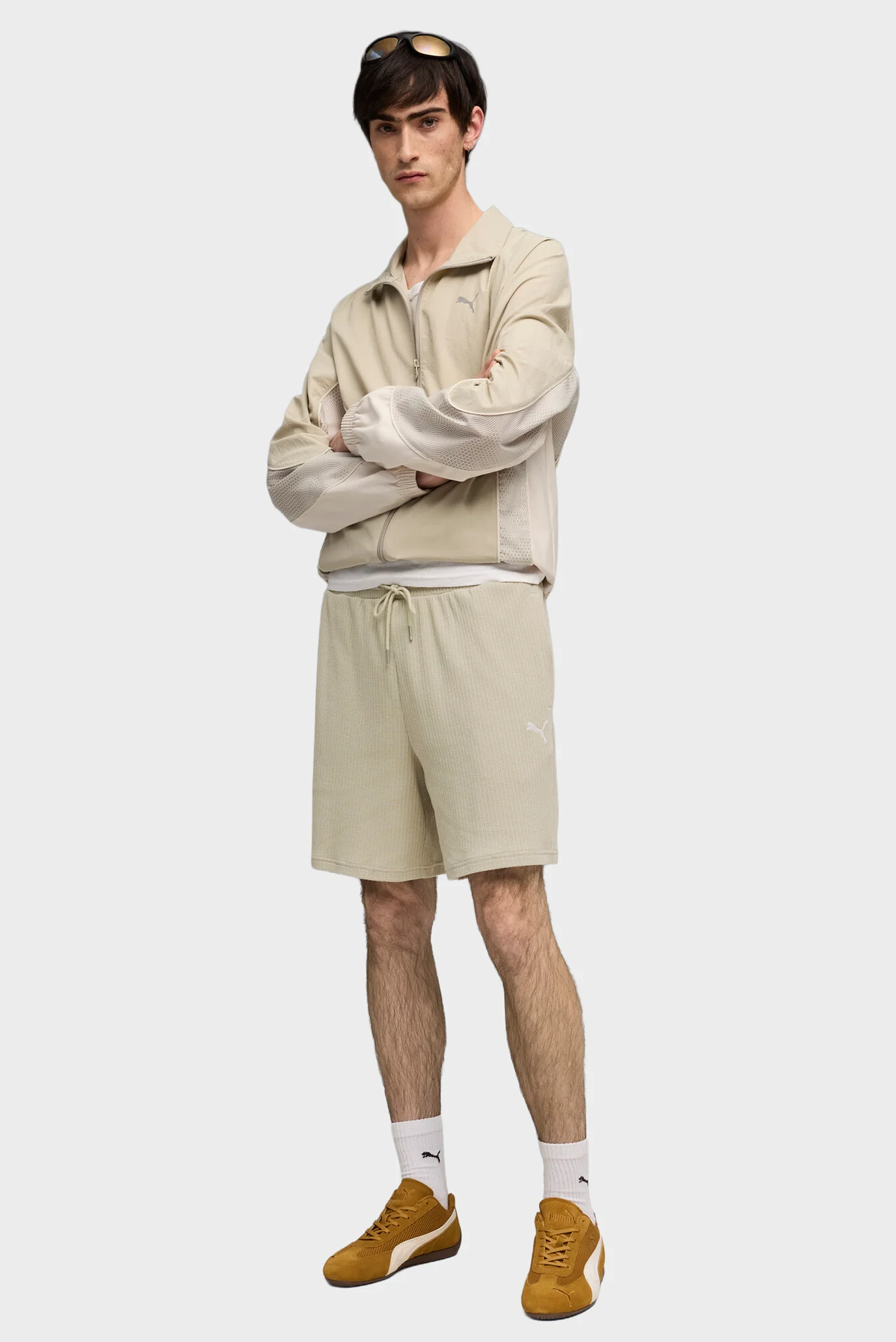 Мужские бежевые шорты Wardrobe Essentials Relaxed Shorts Men PUMA