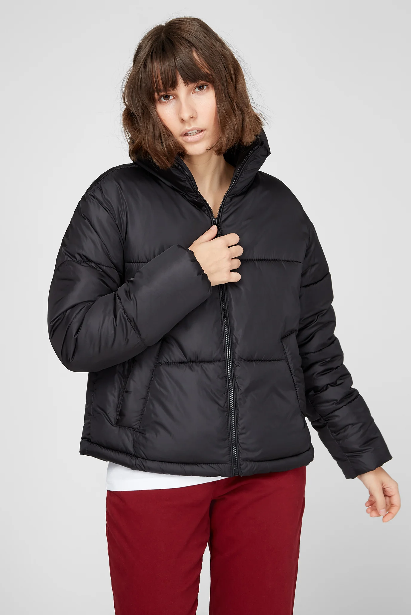 Женская черная куртка Terranova 0045470 — MD-Fashion