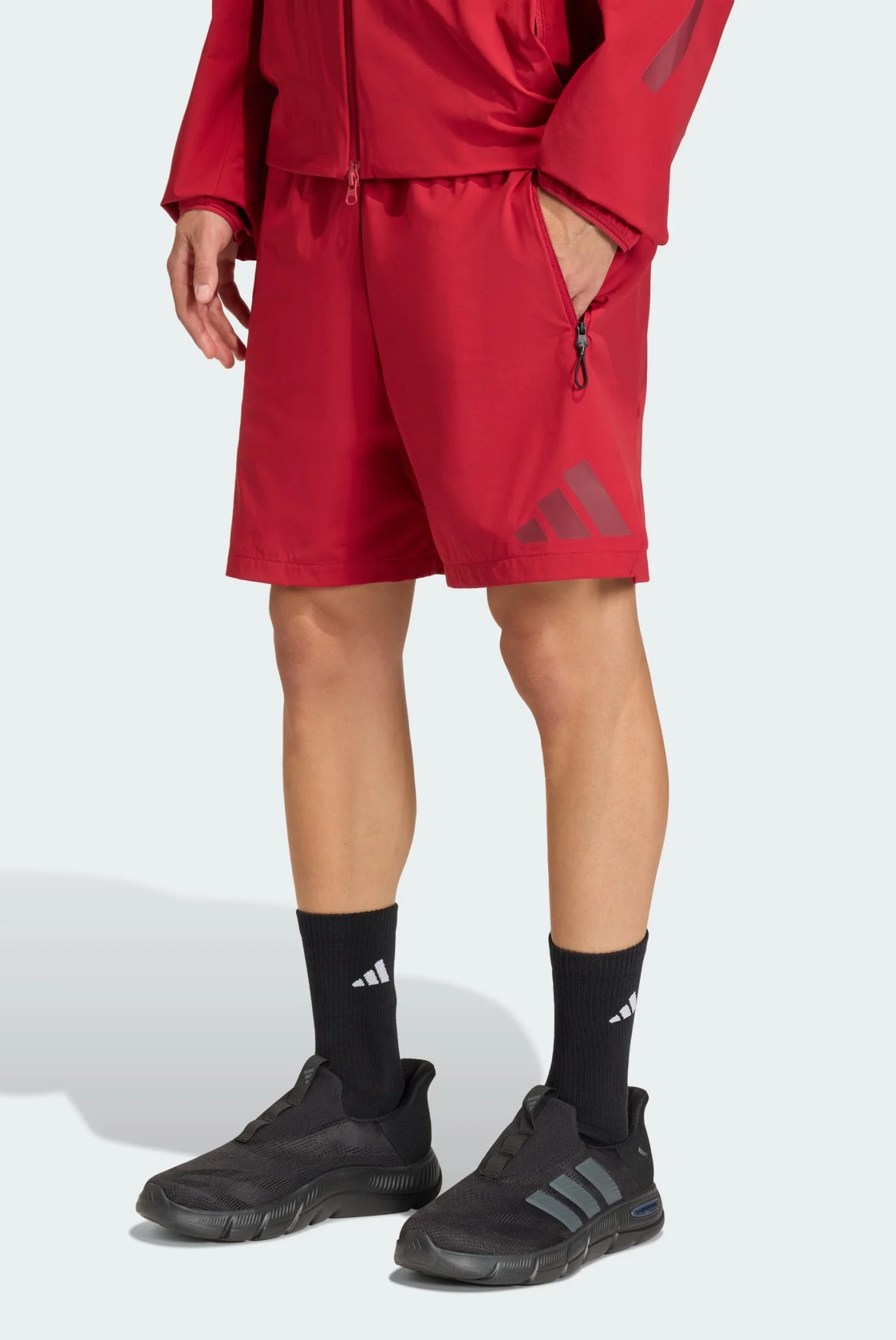 dzhizhi91 Чоловічі червоні шорти ADIDAS Z.N.E. WOVEN adidas KD8491 — MD-Fashion