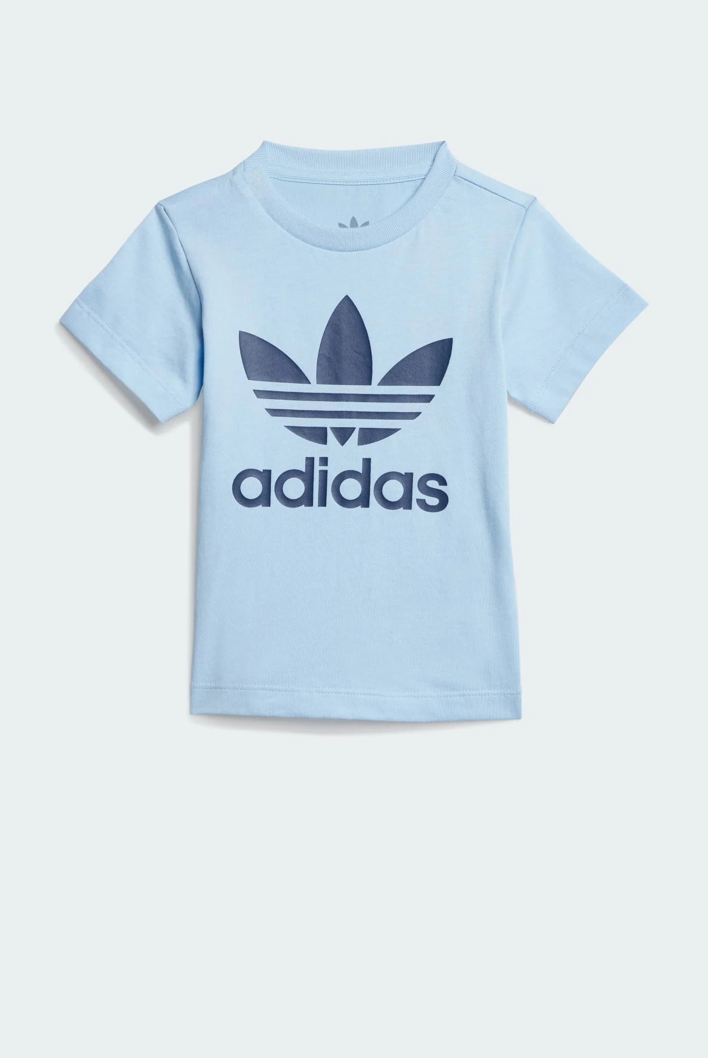 Детский голубой комплект одежды (футболка, шорты) adidas JC6578