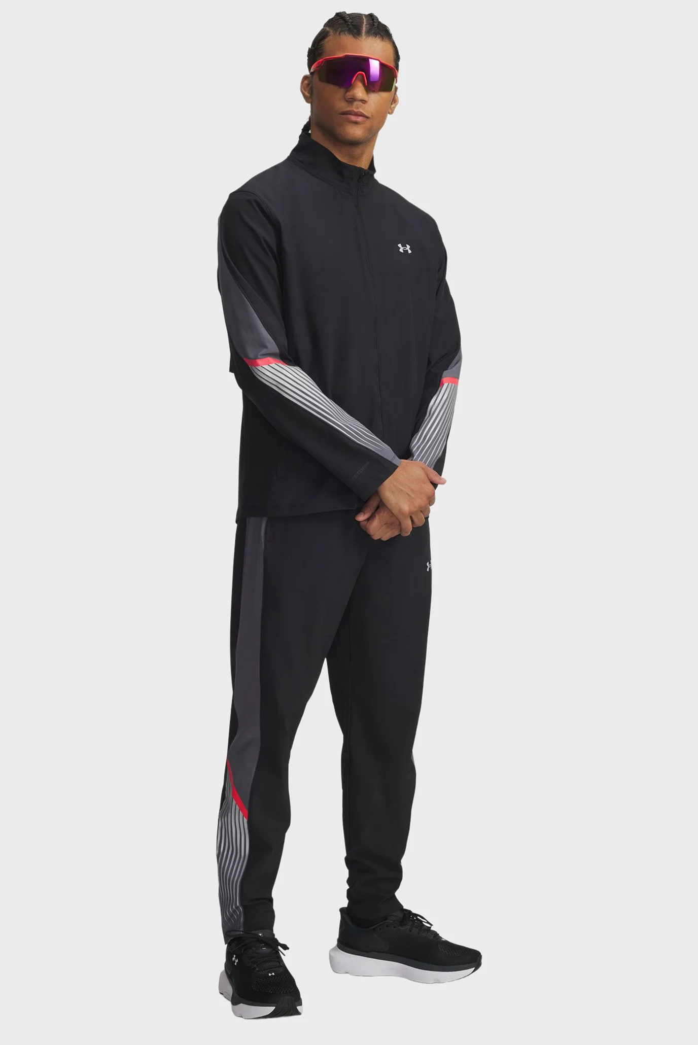 Мужские черные спортивные брюки UA Velociti Storm Pant Under