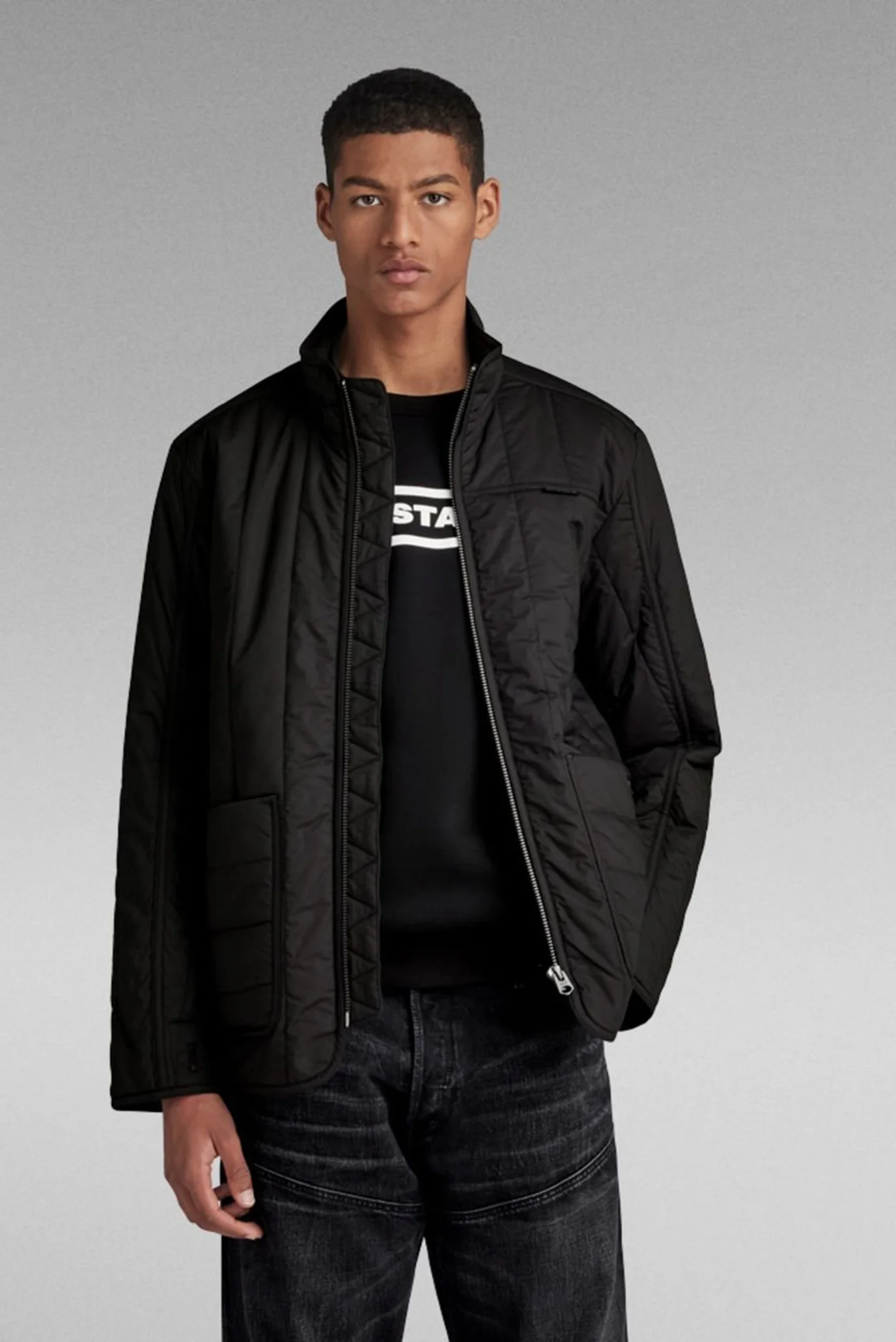 Мужская черная куртка Liner Overshirt G-Star RAW D23659,4481 — MD