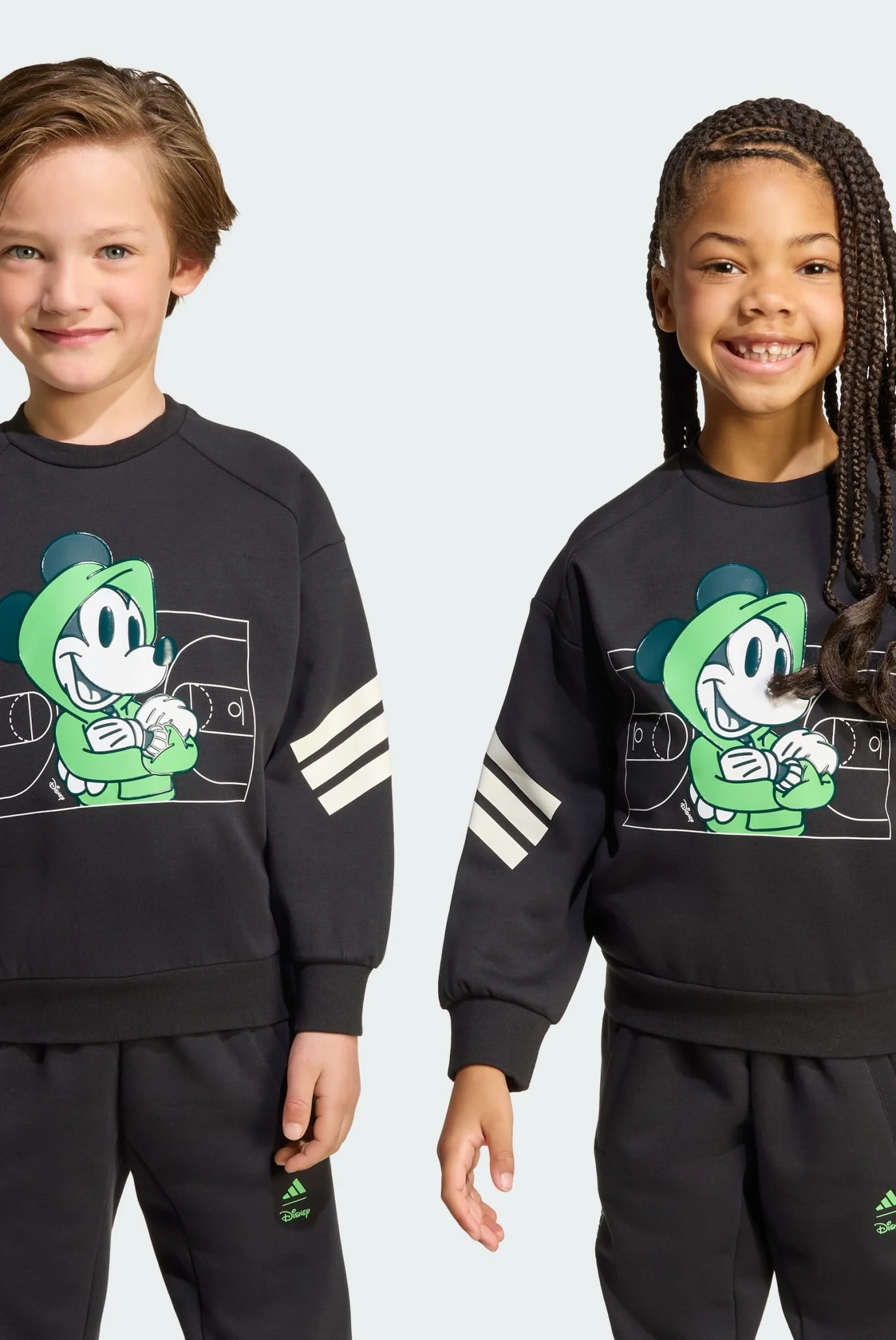 Дитячий чорний світшот Disney Mickey Mouse Kids adidas JM0827 — MD