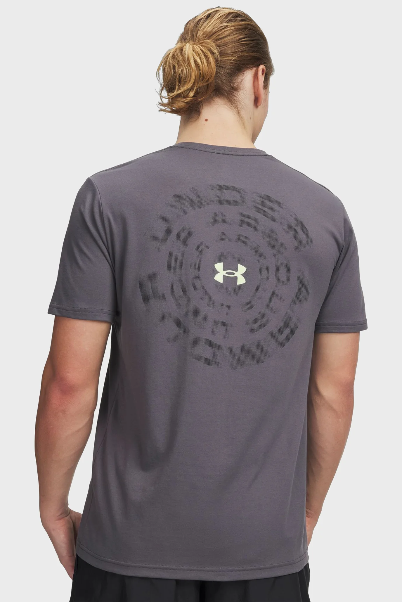Мужская темно-серая футболка UA M BLUR WM SS-GRY Under Armour