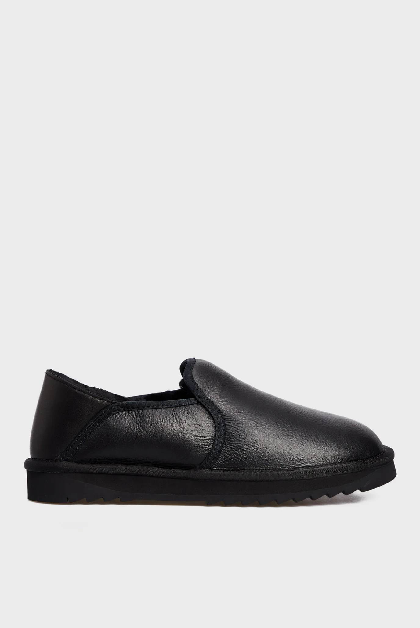 Мужские черные кожаные лоферы Mackay PRPY PRFAS0117M — MD-Fashion