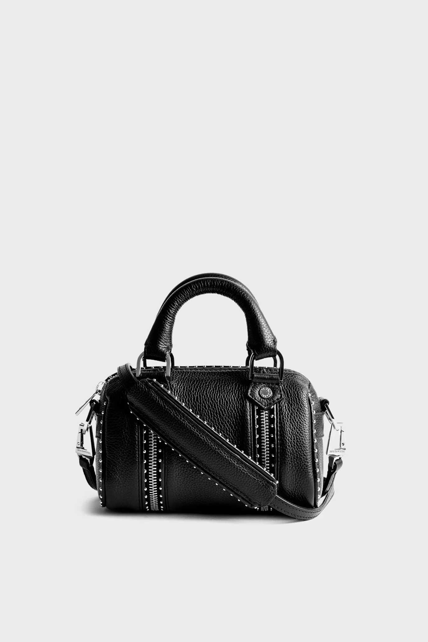 Жіноча чорна шкіряна сумка Sunny Nano Studs ZADIG&VOLTAIRE