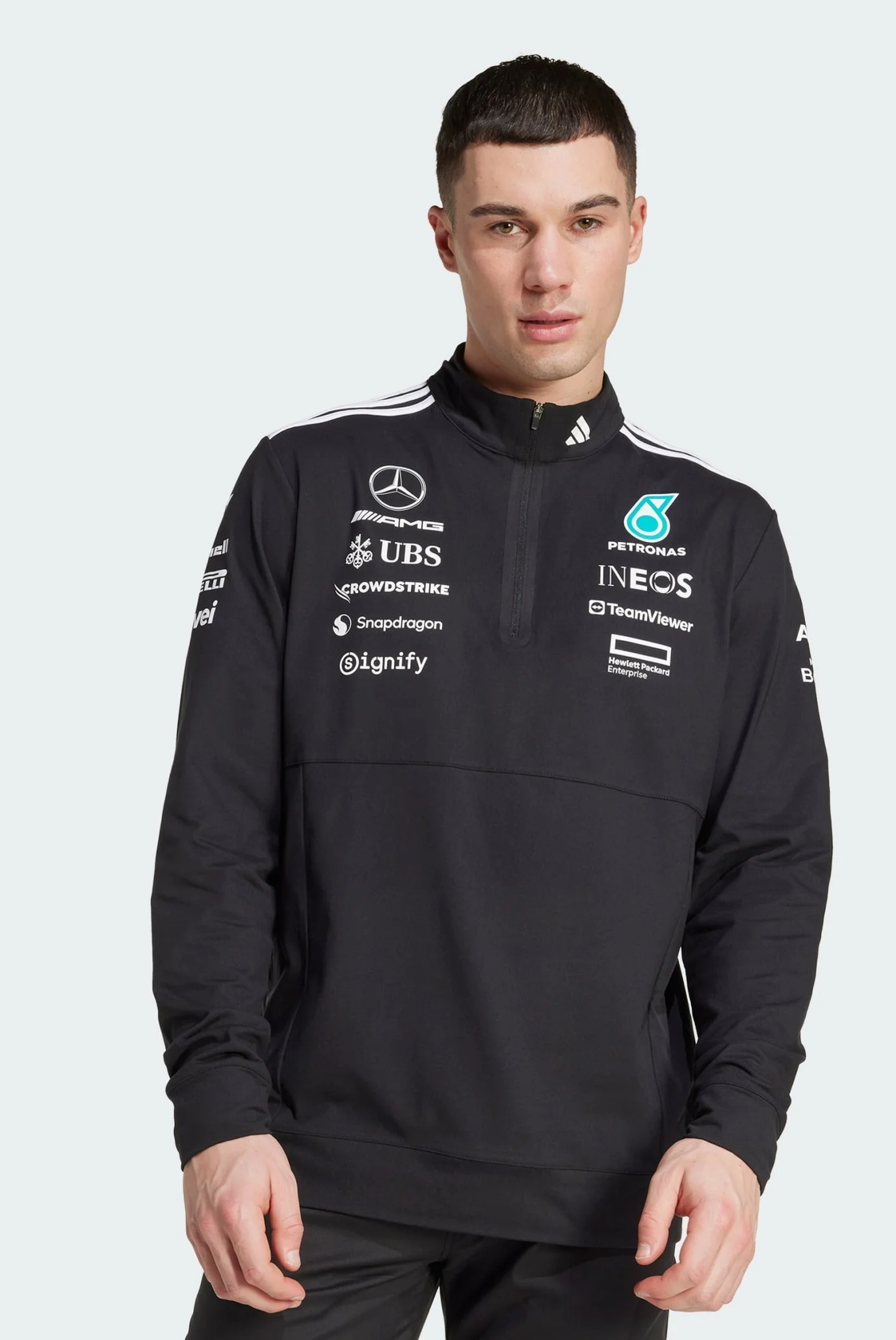 Чоловіча чорна спортивна кофта Mercedes AMG Petronas Formula One