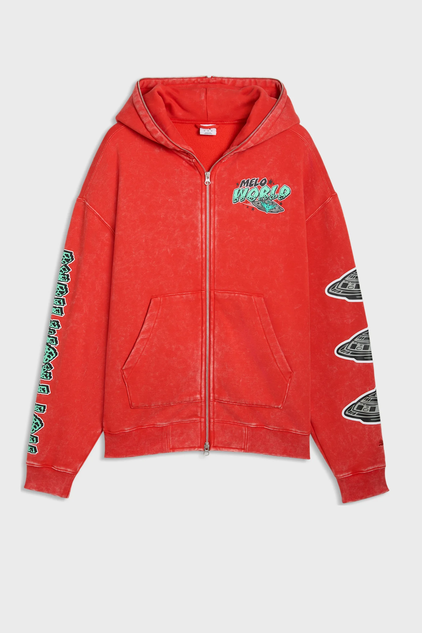Чоловіче червоне худі Melo World Zip Up Hoodie Men PUMA 634603_01