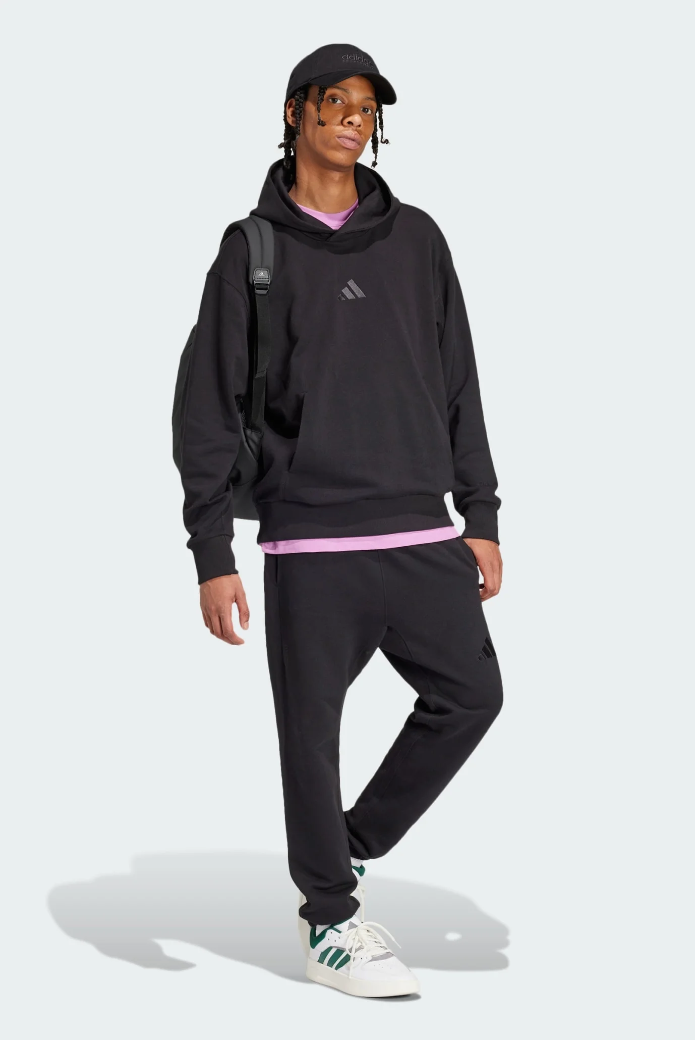 Мужское черное худи ALL SZN French Terry adidas IX1248 — MD-Fashion