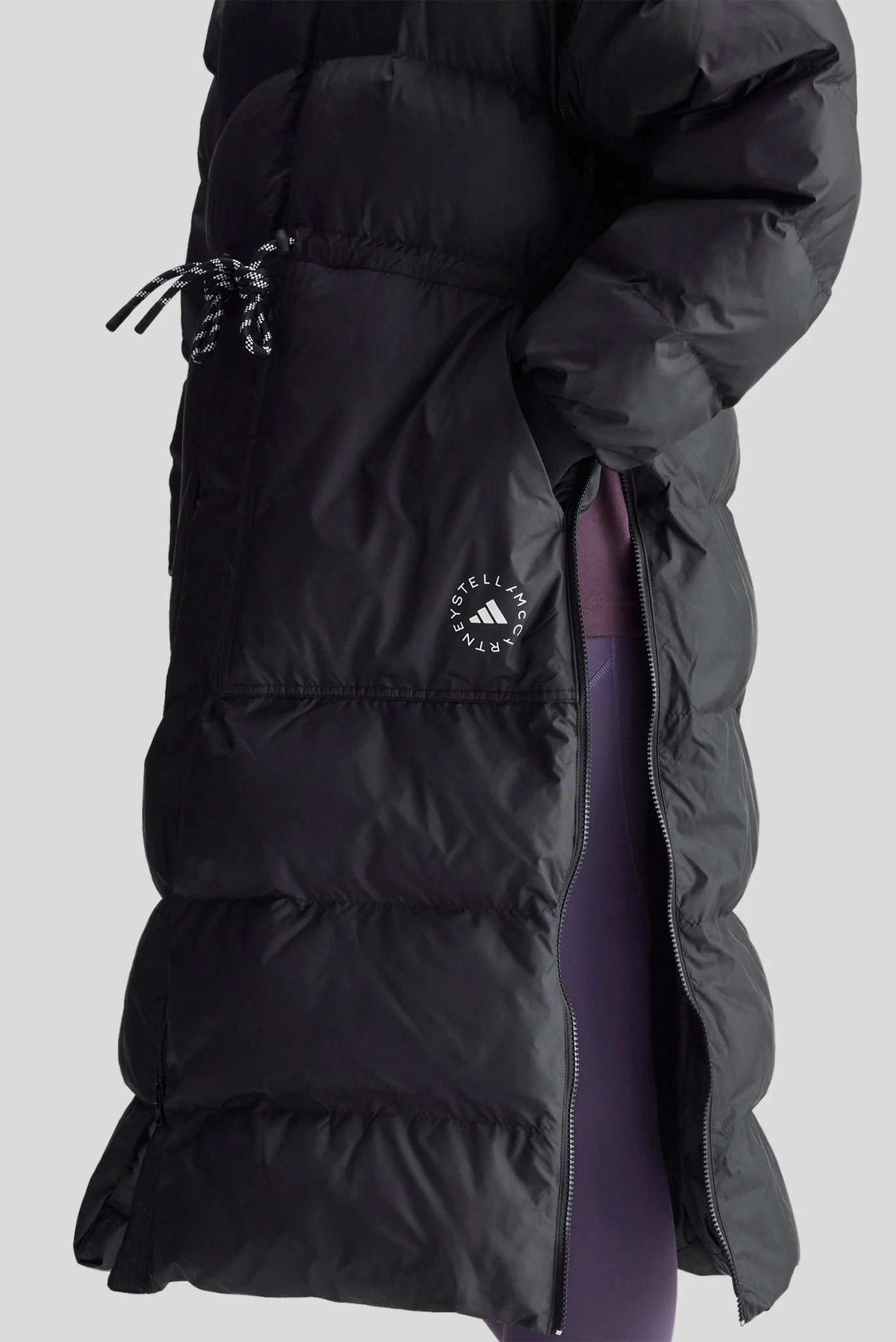 Жіноча чорна куртка adidas by Stella McCartney Long Padded Winter