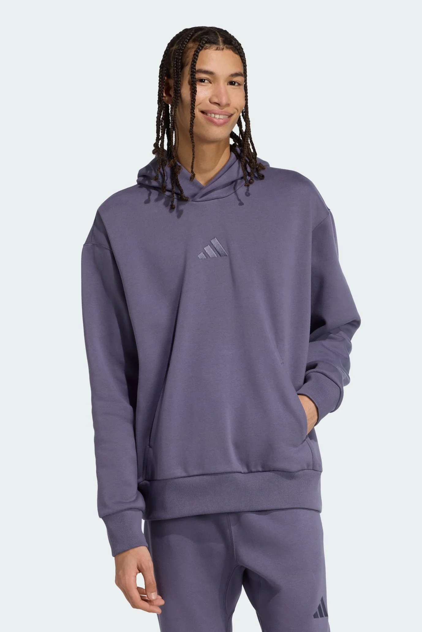 Мужское фиолетовое худи ALL SZN Fleece adidas JX5089 — MD-Fashion