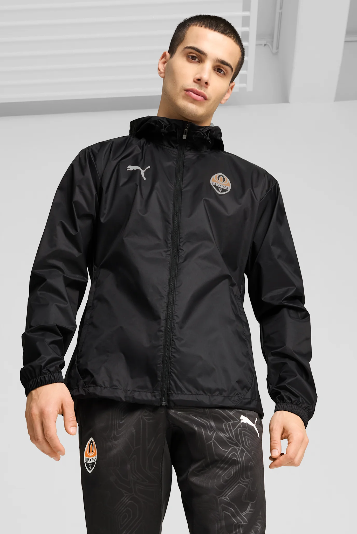 Мужская черная ветровка FC Shakhtar Donetsk All-Weather Jacket Men