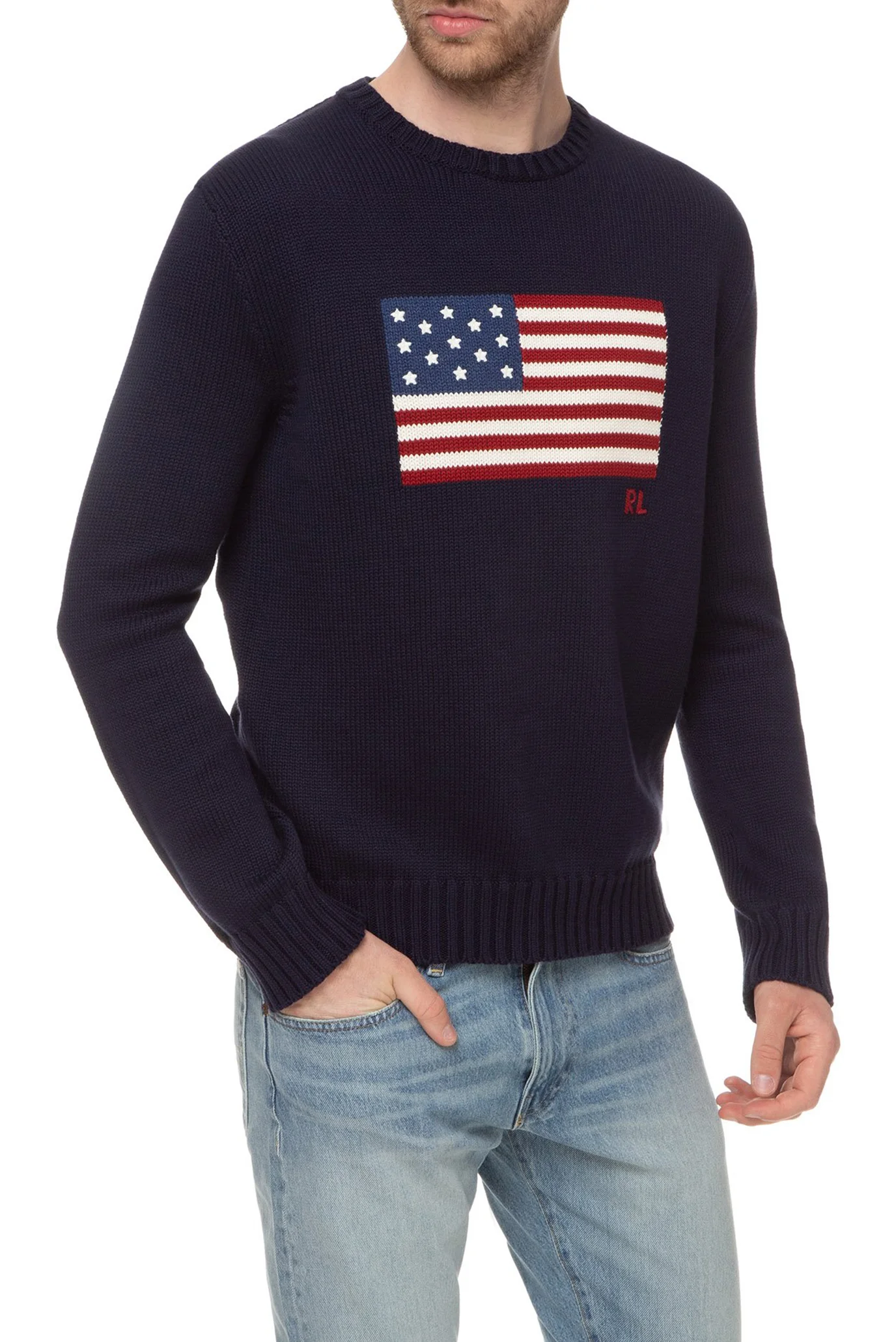 Мужской темно-синий джемпер Polo Ralph Lauren 710718281001 — MD