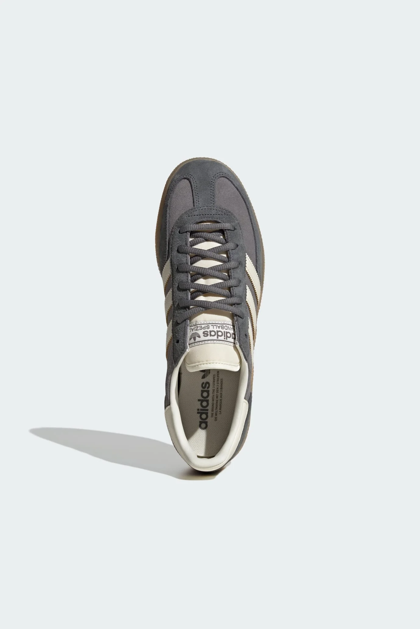 Мужские темно-серые замшевые сникерсы HANDBALL SPEZIAL adidas