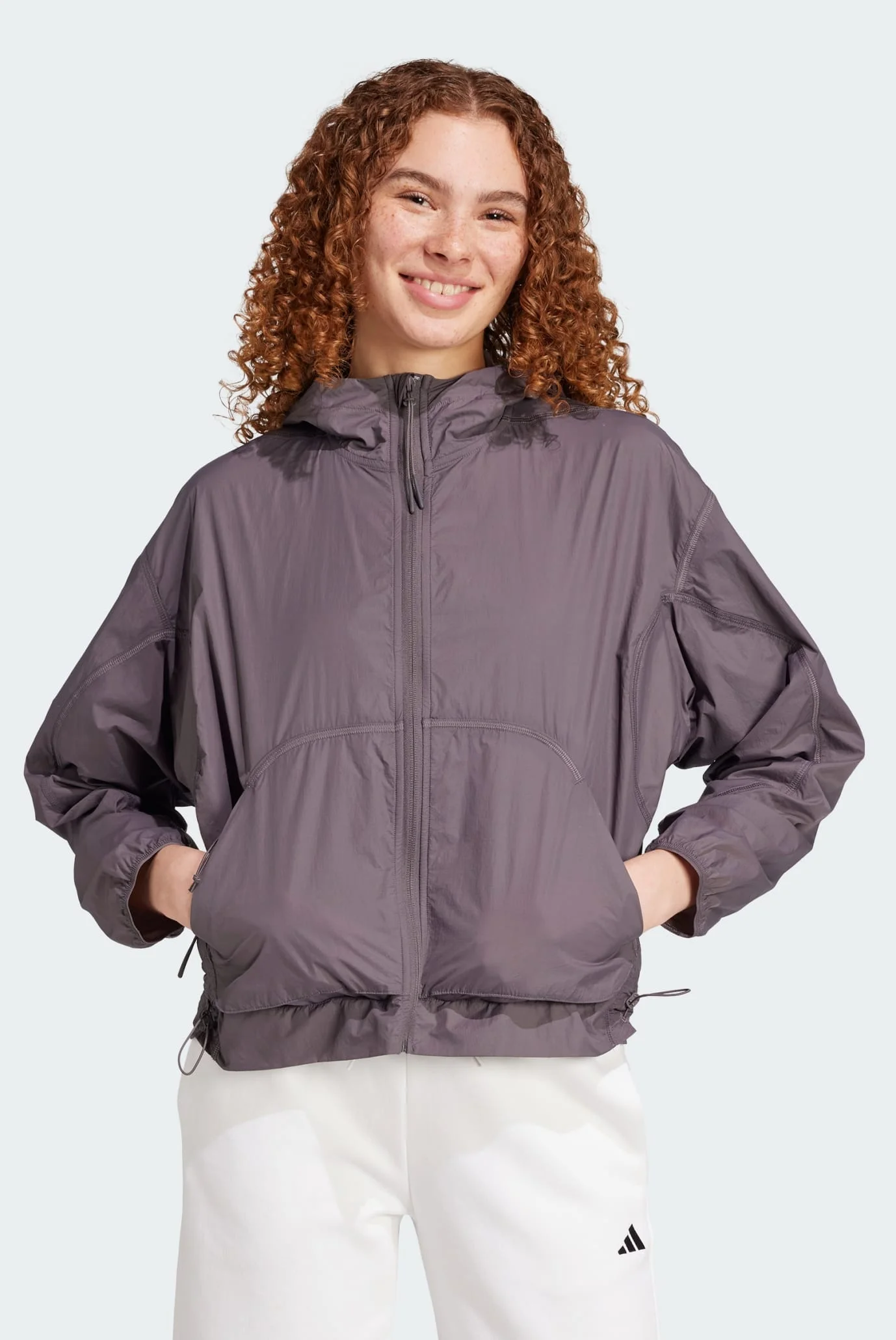 Жіноча темно-сіра вітровка City Escape Lightweight adidas JF3403