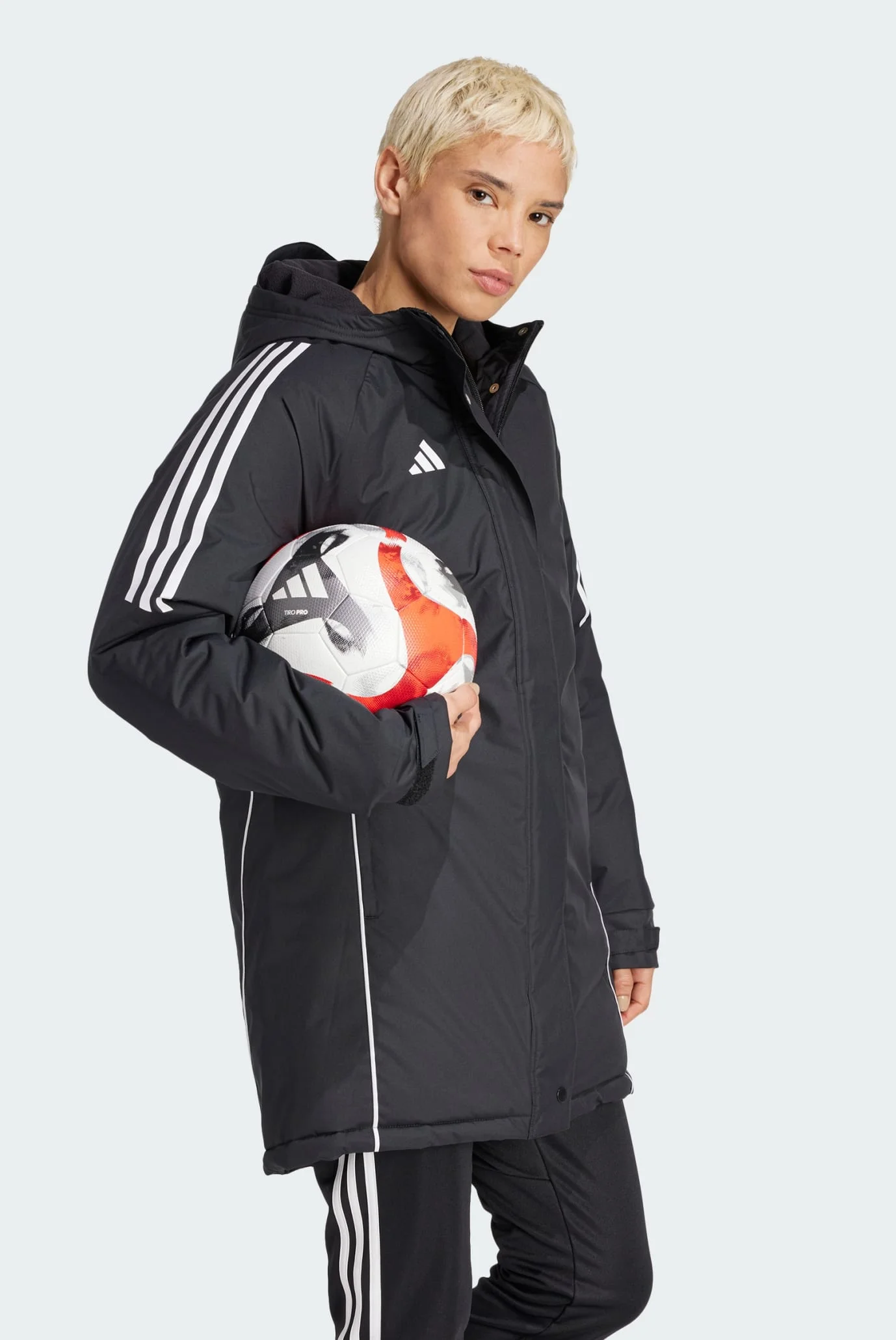 Женская черная парка Tiro 24 Stadium adidas IP6669 — MD-Fashion